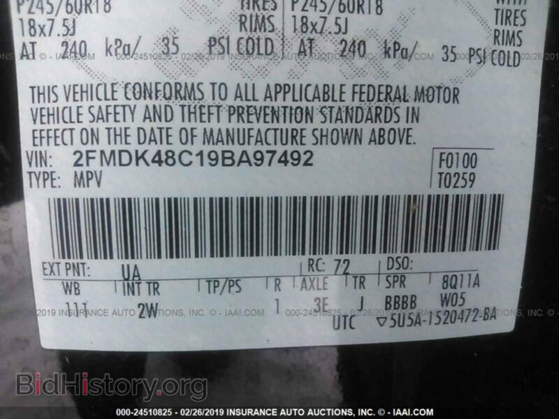 2009 Ford EDGE (VIN 2FMDK48C19BA97492) — photo 9 of 10