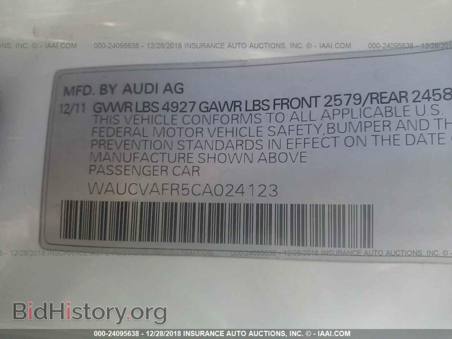 2012 AUDI S5 - VIN: WAUCVAFR5CA024123 - Photo 9