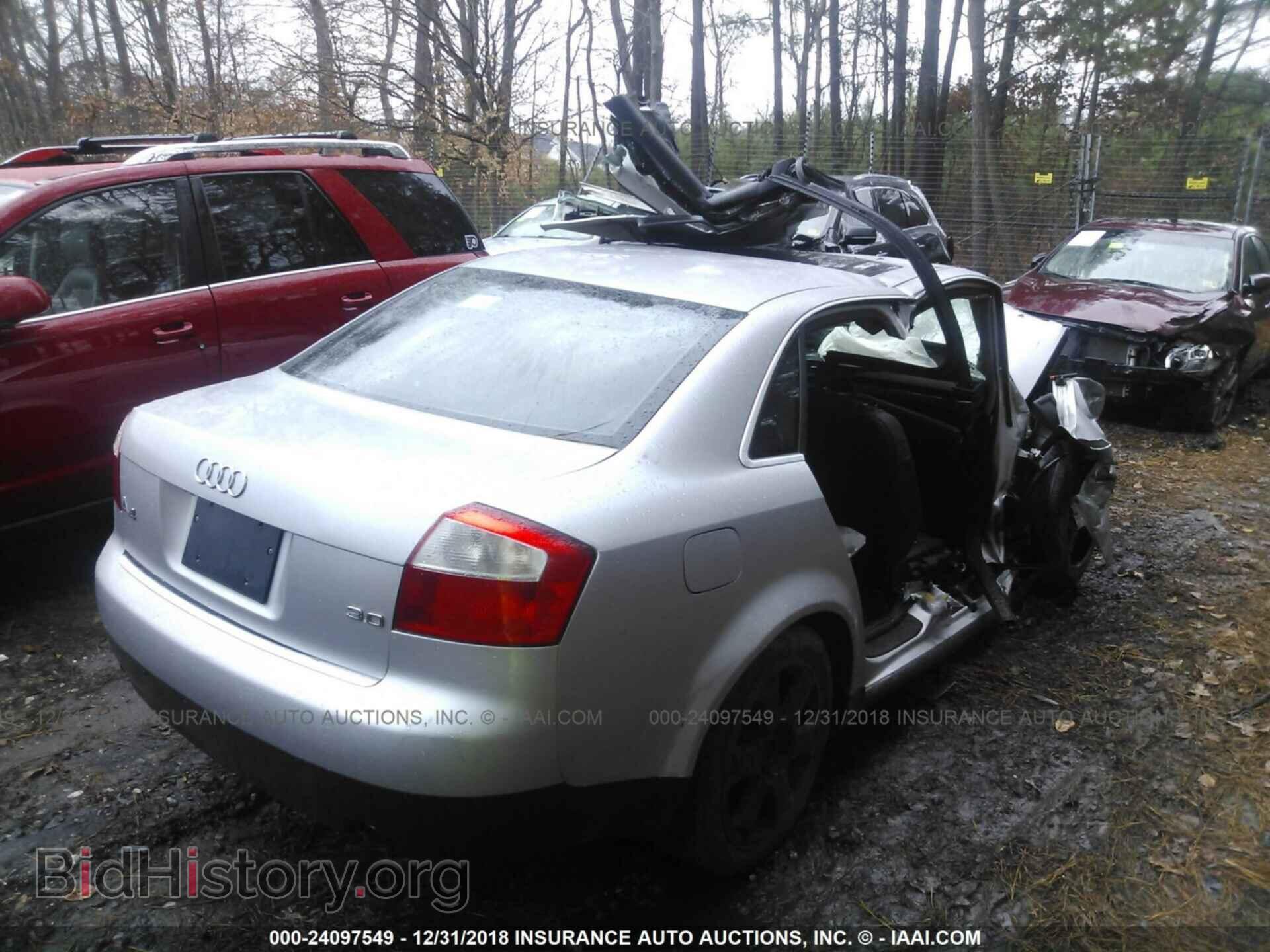 2002 AUDI A4 - VIN: WAUJT68E22A243334 - Фото 4