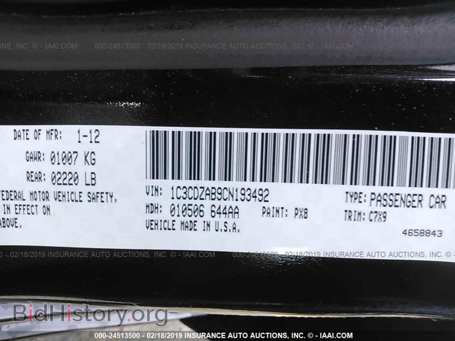 2012 DODGE AVENGER - VIN: 1C3CDZAB9CN193492 - Photo 9