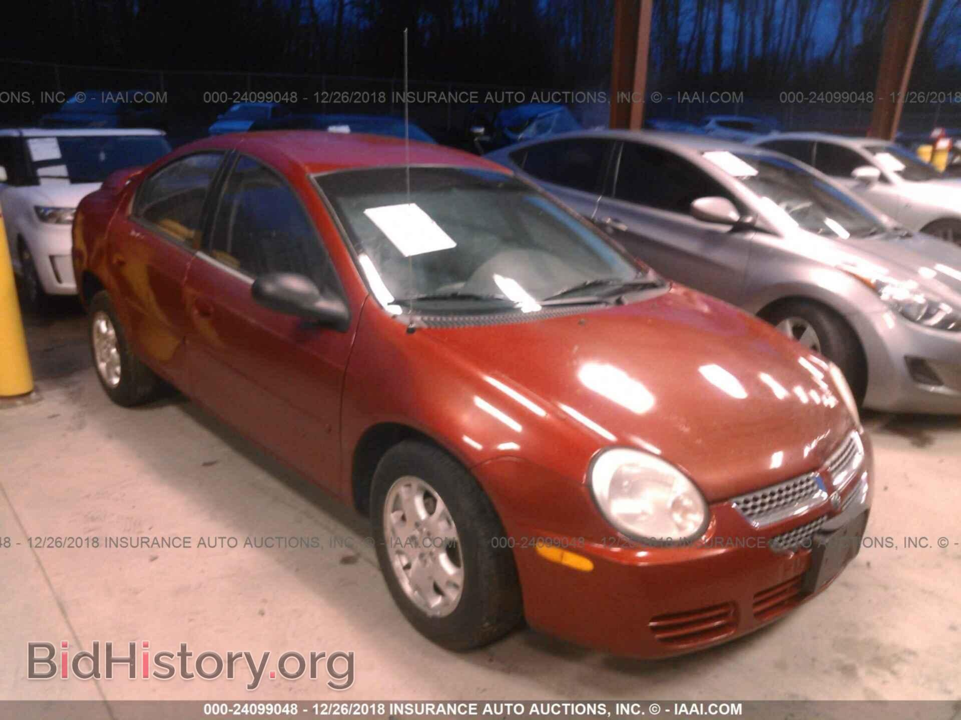 Photo 1B3ES56C55D177255 - DODGE NEON 2005