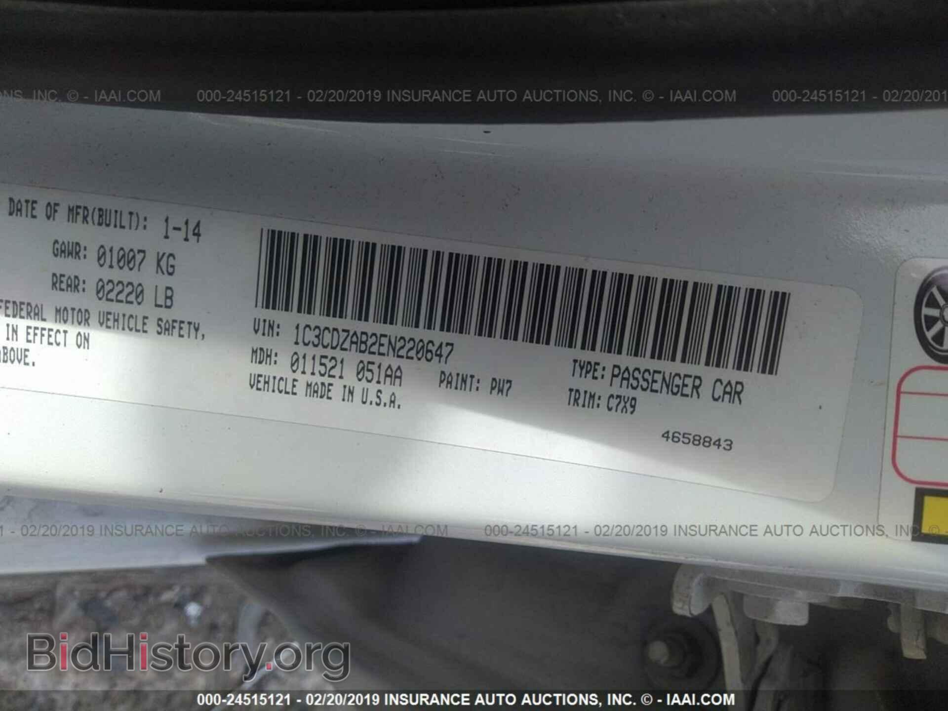 2014 DODGE AVENGER - VIN: 1C3CDZAB2EN220647 - Photo 9