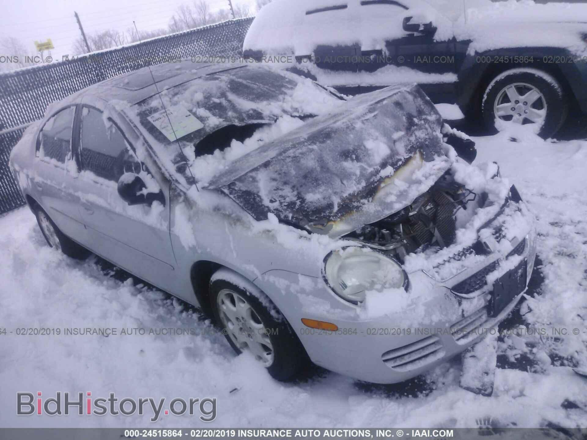 Фотография 1B3ES56C24D596680 - DODGE NEON 2004
