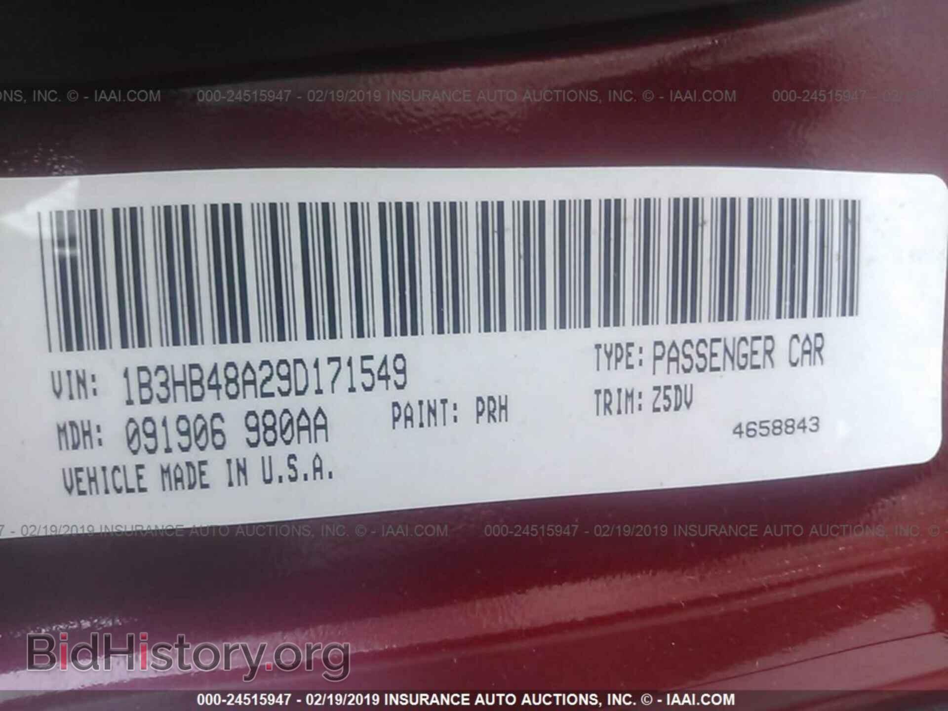 2009 DODGE CALIBER - VIN: 1B3HB48A29D171549 - Photo 9