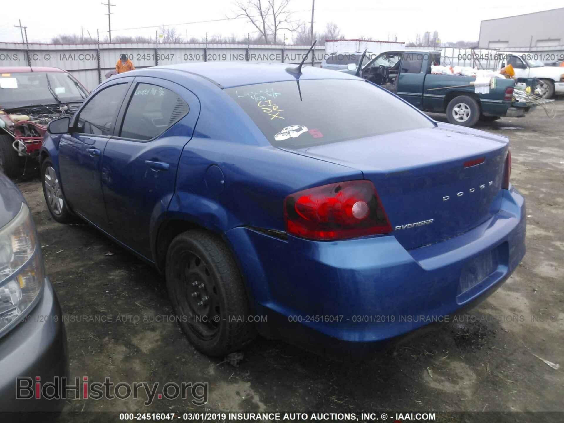 2014 DODGE AVENGER - VIN: 1C3CDZAB6EN174076 - Фото 3
