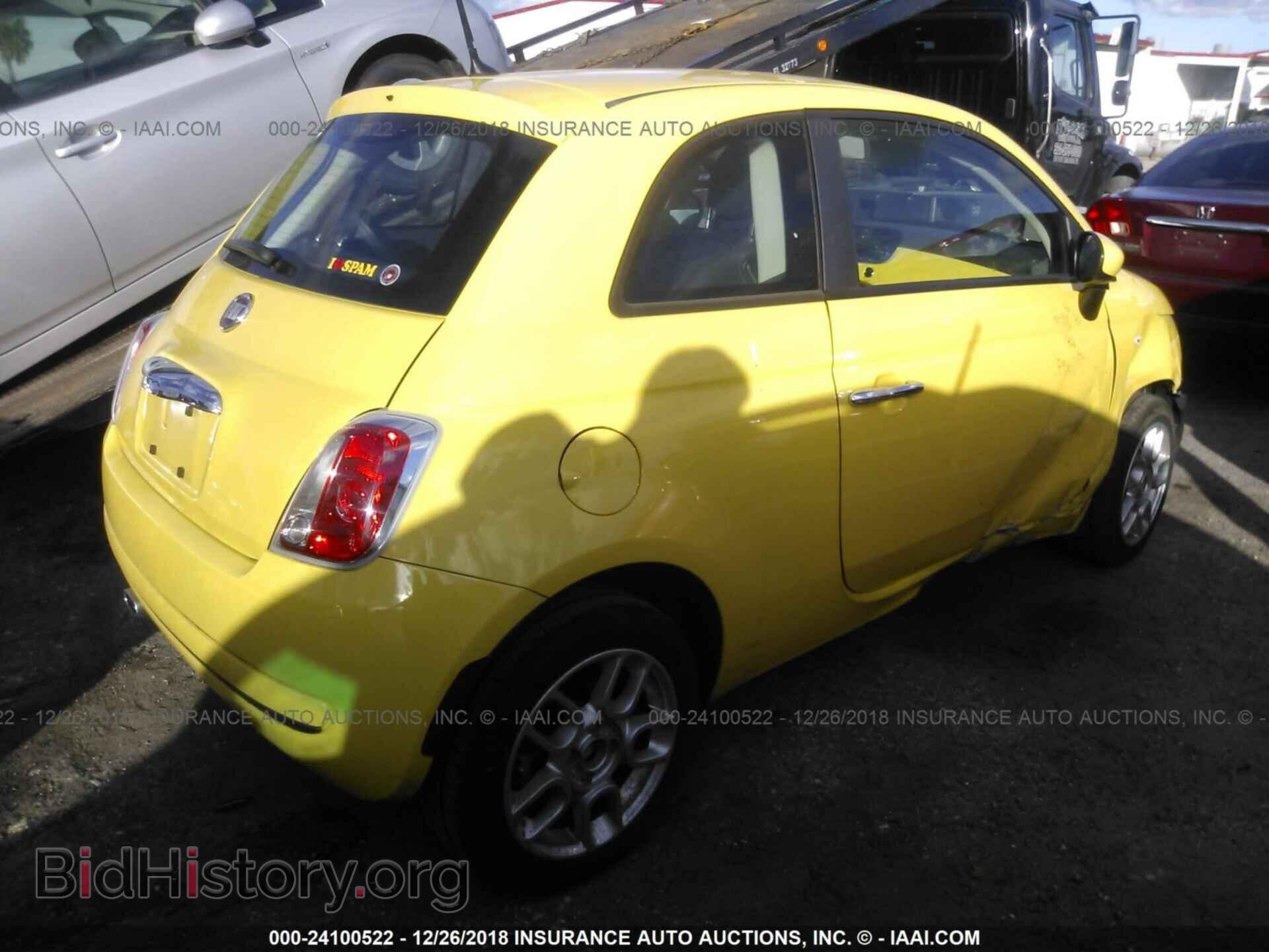 2012 FIAT 500 - VIN: 3C3CFFAR4CT330201 - Фото 4