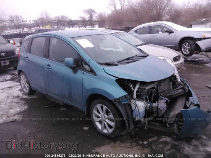 2014 Nissan VERSA NOTE (VIN 3N1CE2CP3EL353896) — photo 1 of 10, IAAI, damage: front end