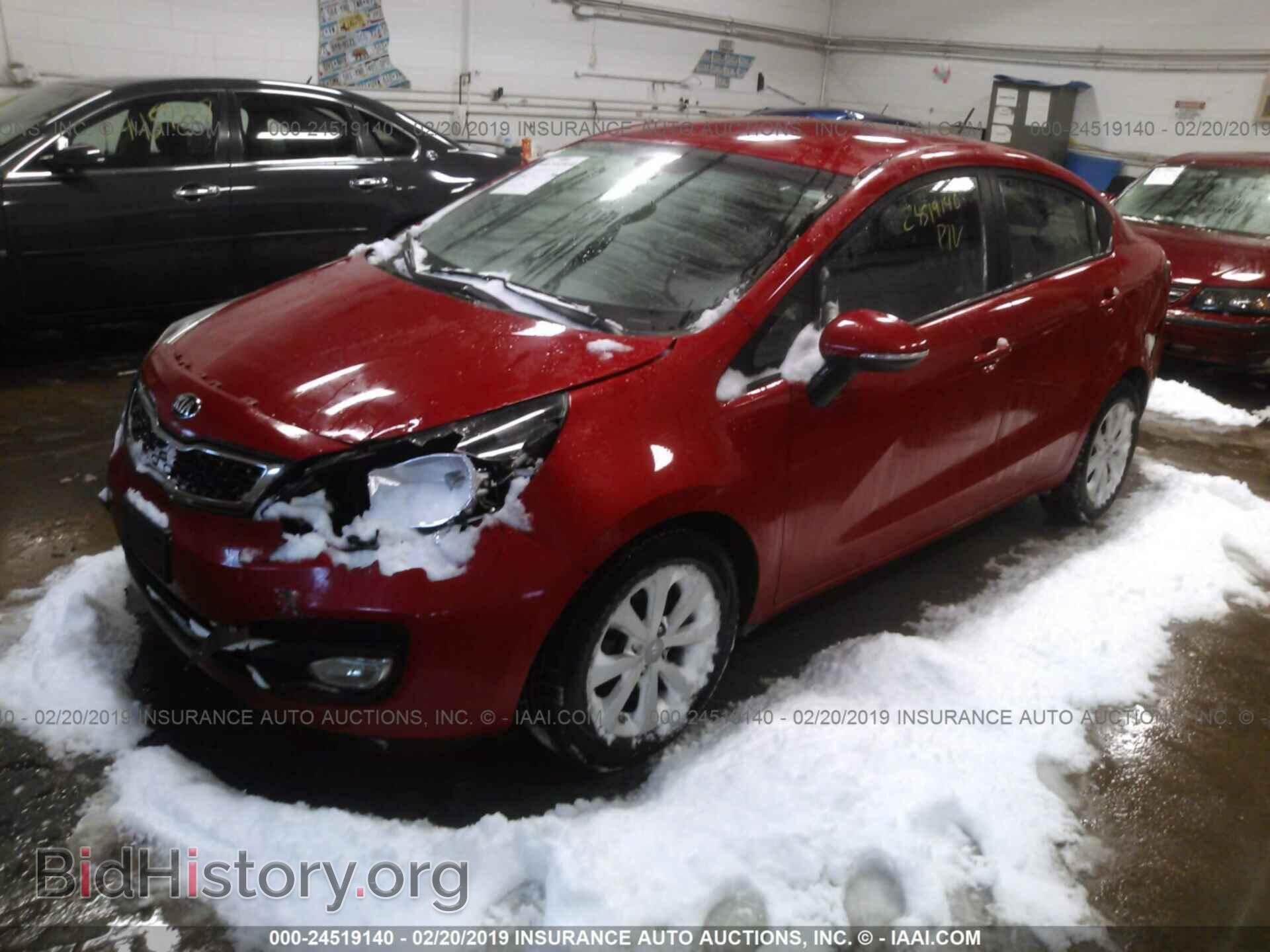 2014 KIA RIO - VIN: KNADN4A39E6376541 - Фото 2