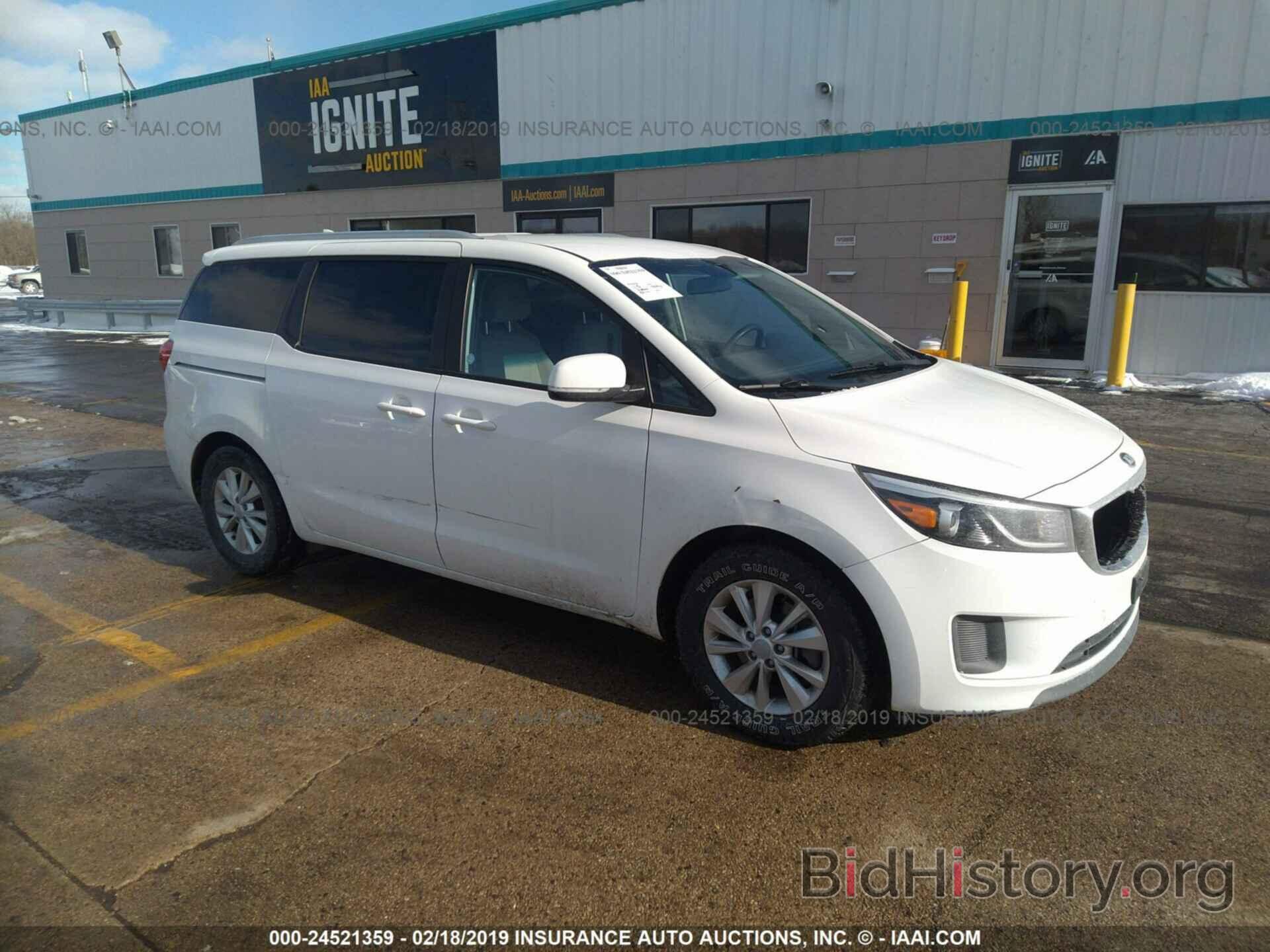 Photo KNDMB5C16G6100270 - KIA SEDONA 2016