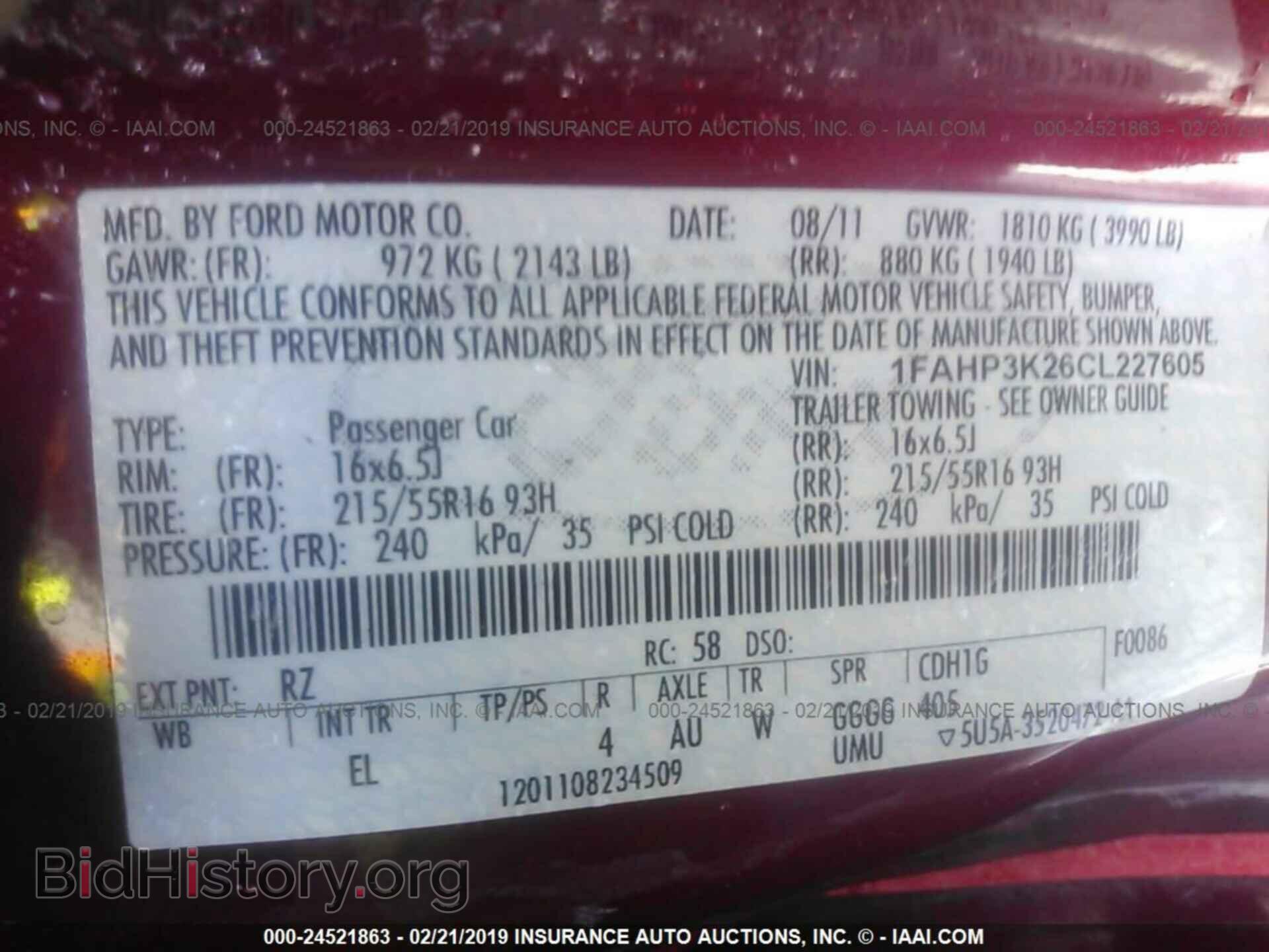 2012 FORD FOCUS - VIN: 1FAHP3K26CL227605 - Photo 9