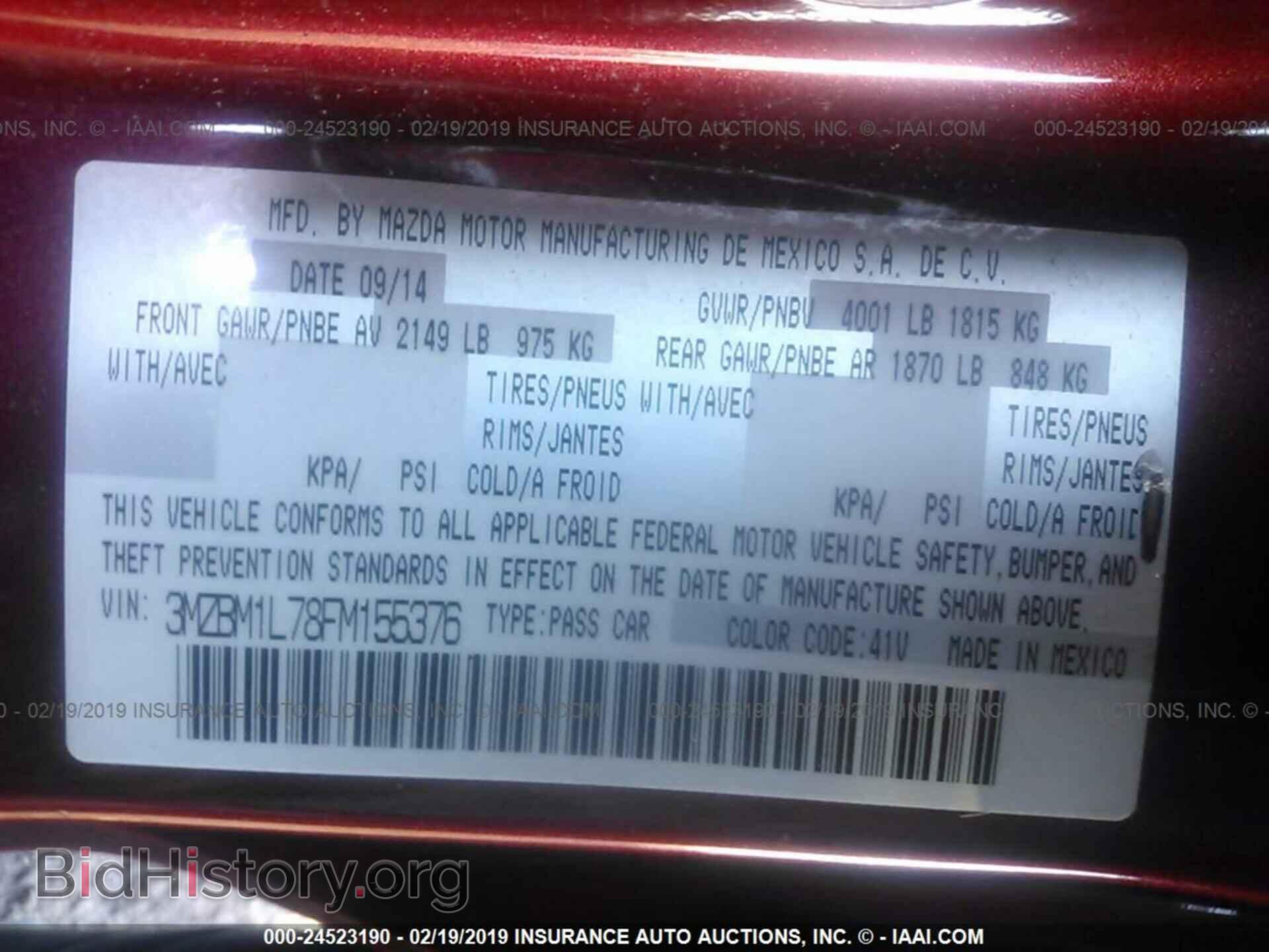 2015 MAZDA 3 - VIN: 3MZBM1L78FM155376 - Фото 9