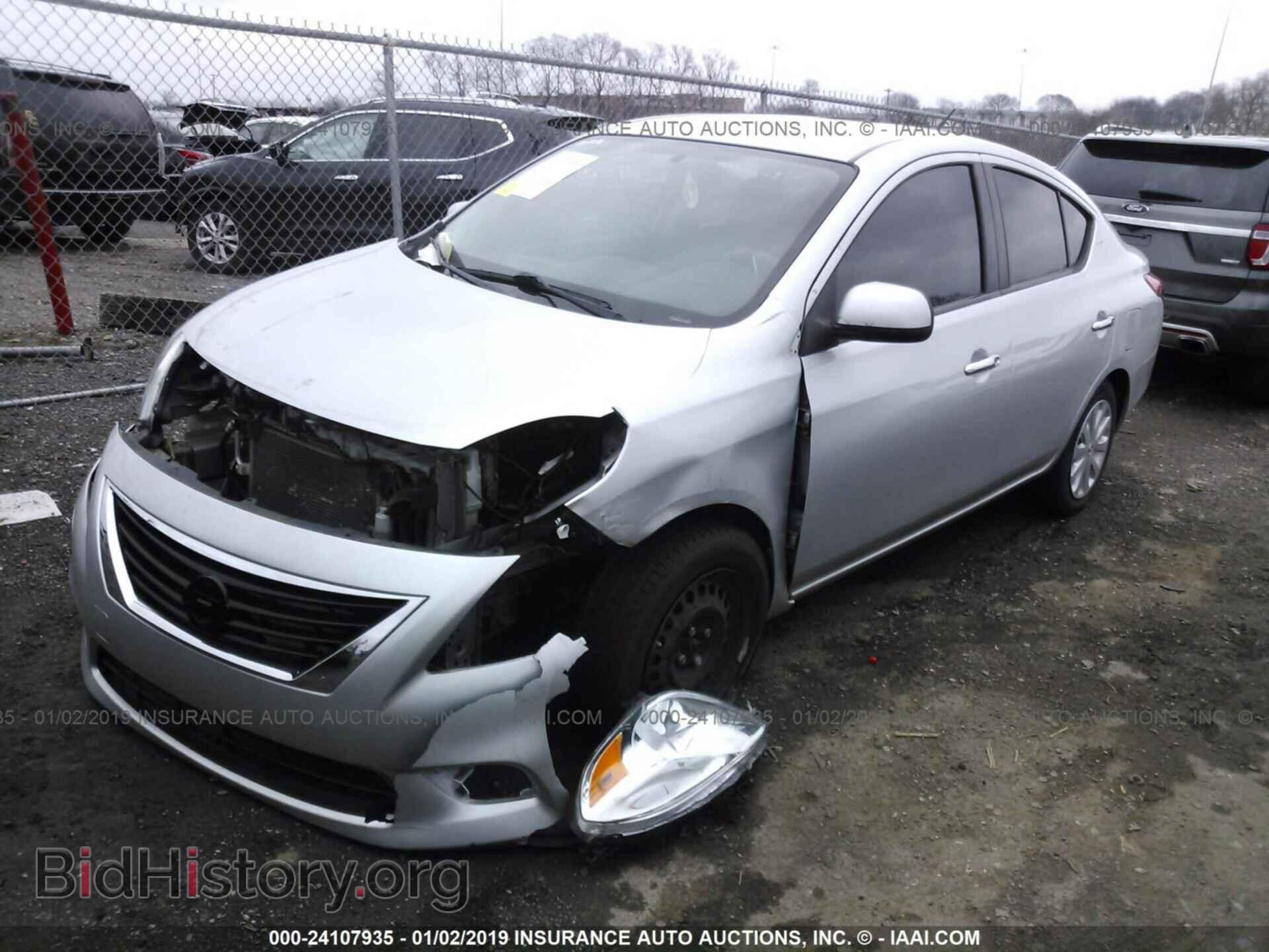 2012 NISSAN VERSA - VIN: 3N1CN7AP1CL812212 - Фото 2