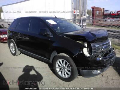 2007 Ford EDGE SEL Plus, черный — VIN 2FMDK39C37BB48156, IAAI