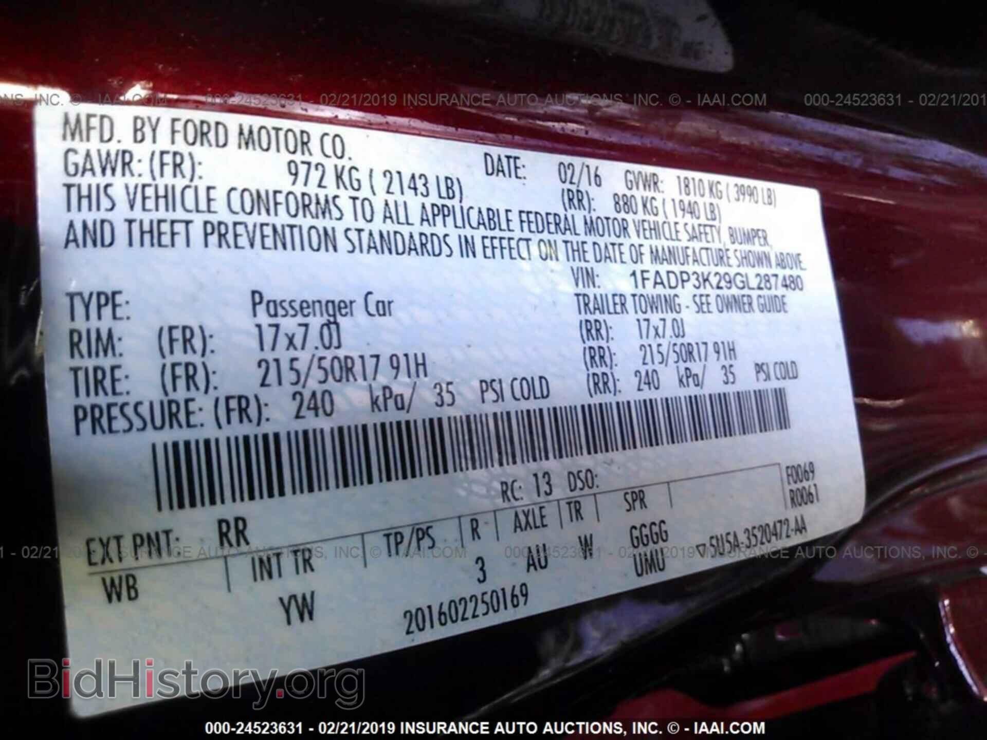 2016 FORD FOCUS - VIN: 1FADP3K29GL287480 - Photo 9