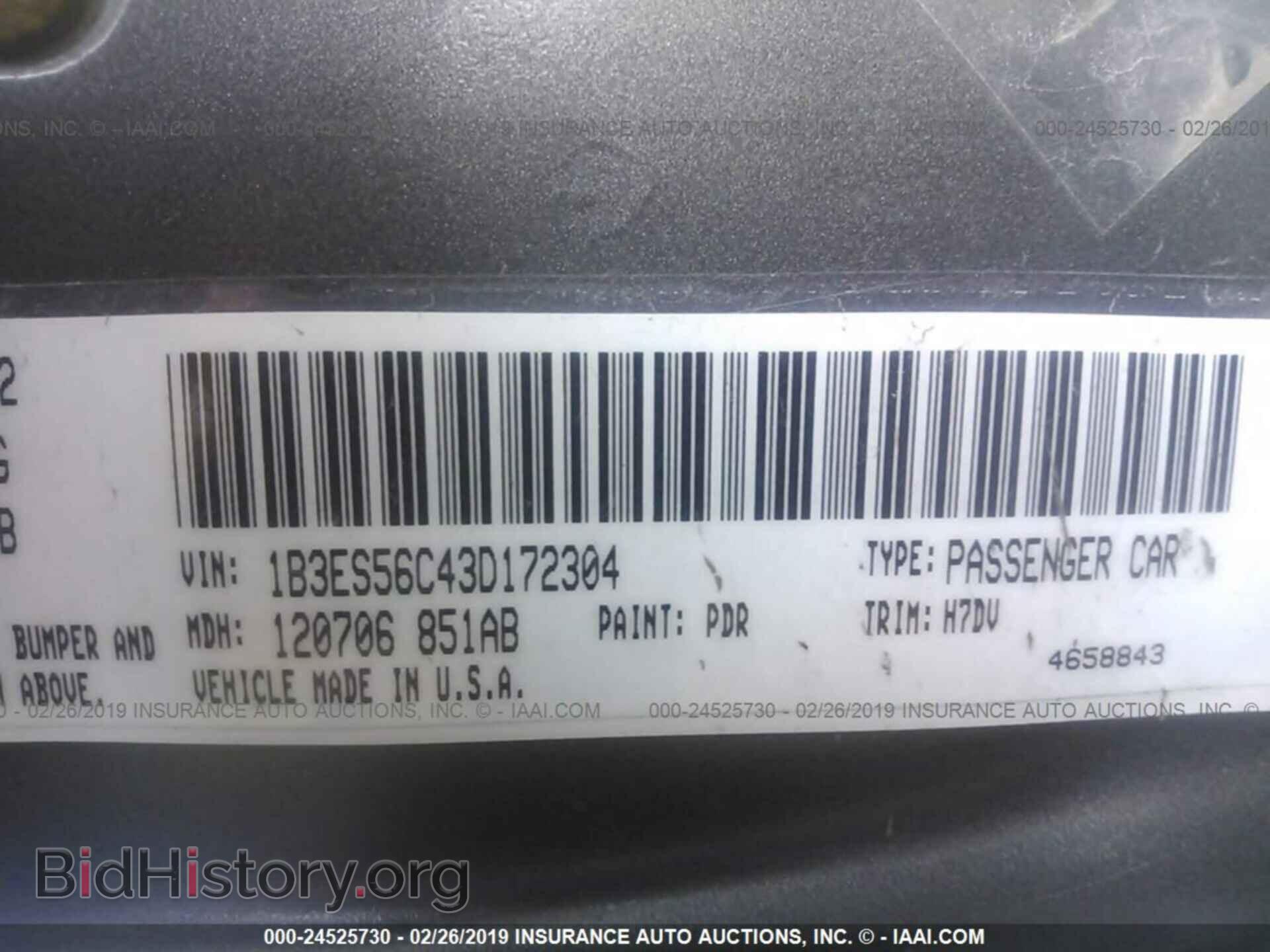 2003 DODGE NEON - VIN: 1B3ES56C43D172304 - Фото 9