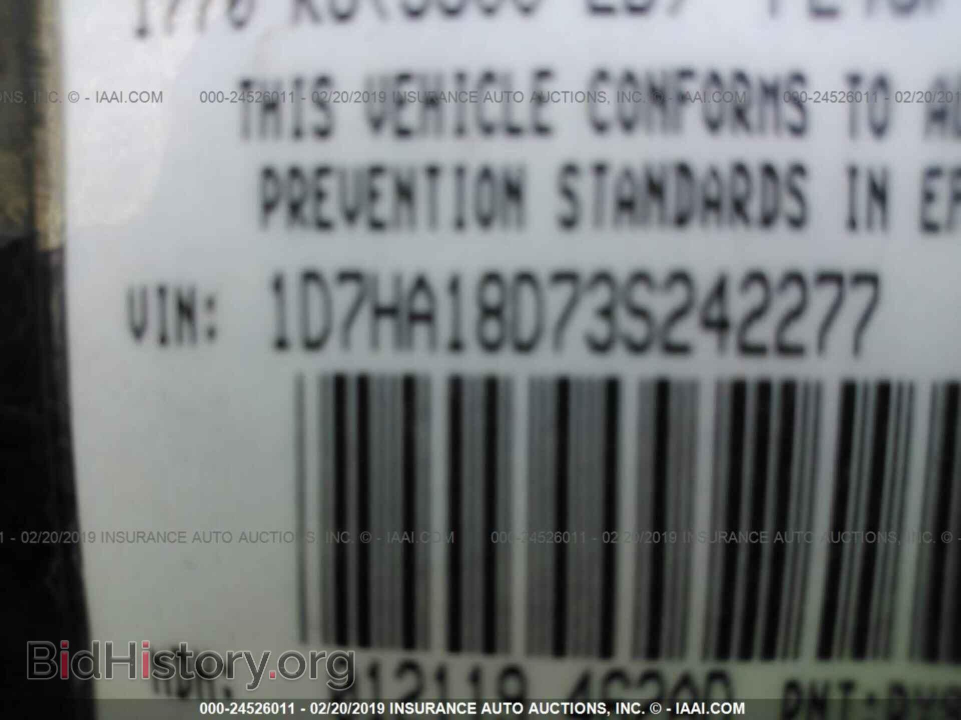 2003 DODGE RAM 1500 - VIN: 1D7HA18D73S242277 - Фото 9