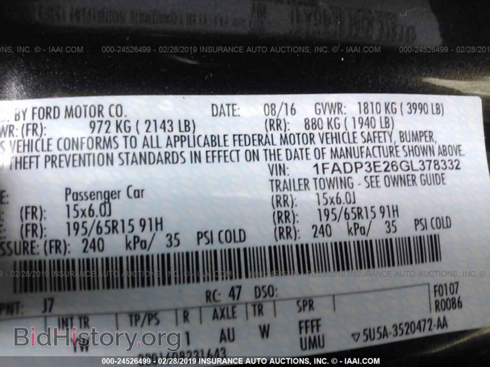 2016 FORD FOCUS - VIN: 1FADP3E26GL378332 - Photo 9
