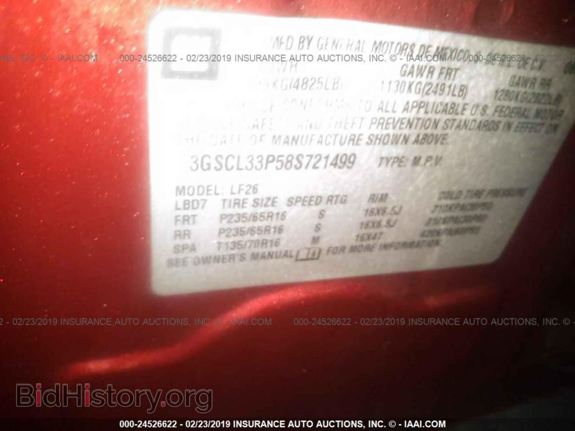 2008 SATURN VUE - VIN: 3GSCL33P58S721499 - Фото 9