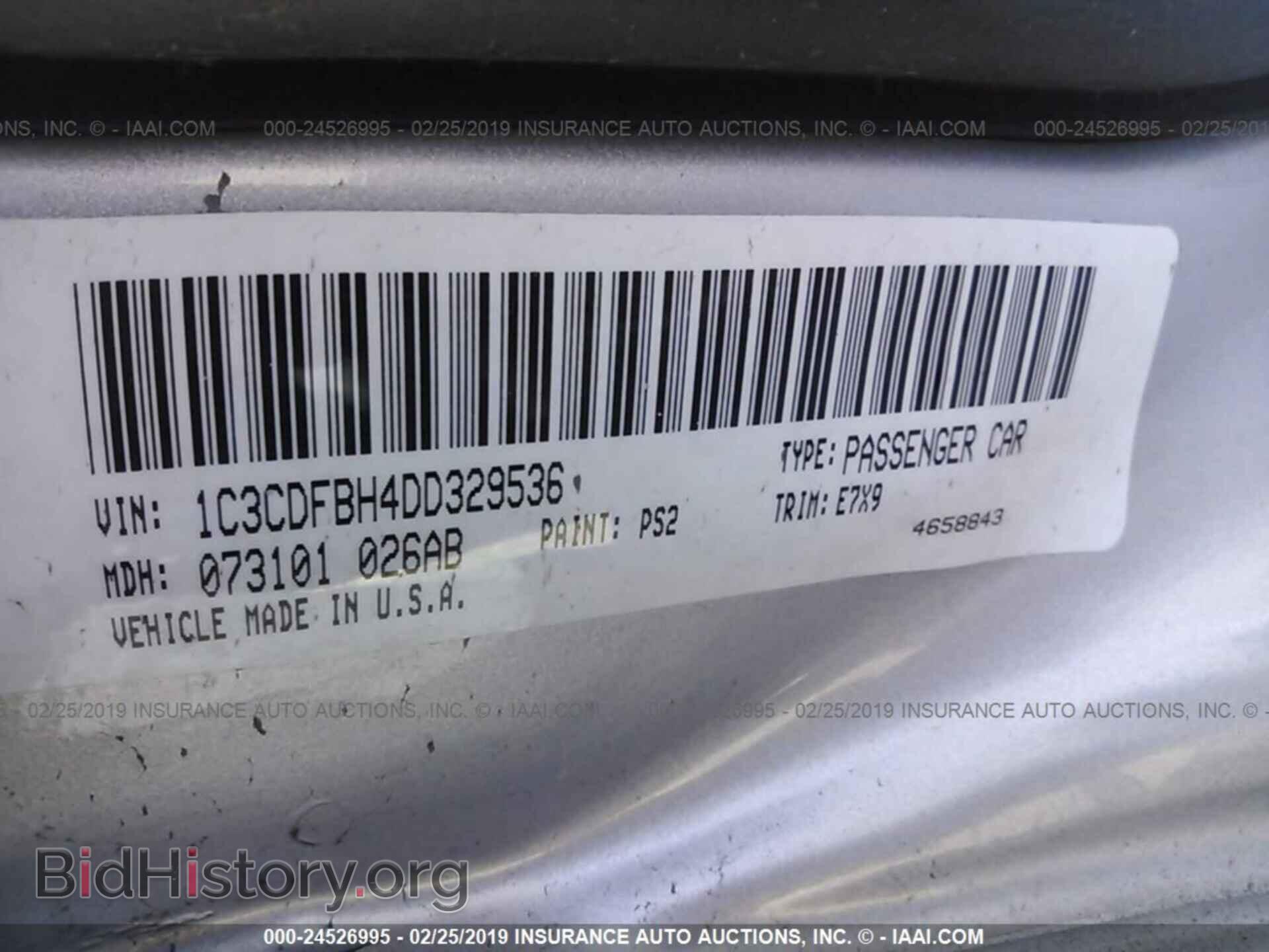 2013 DODGE DART - VIN: 1C3CDFBH4DD329536 - Photo 9