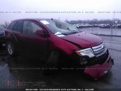 2007 Ford EDGE, red — VIN 2FMDK48C27BB00770, IAAI