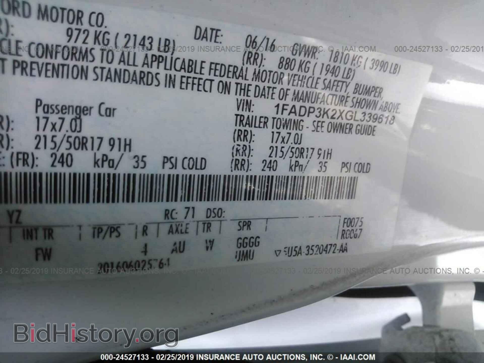 2016 FORD FOCUS - VIN: 1FADP3K2XGL339618 - Photo 9