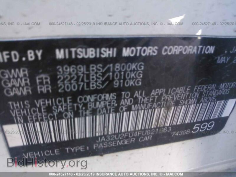 2015 Mitsubishi LANCER (VIN JA32U2FU4FU021663) — фото 9 из 10