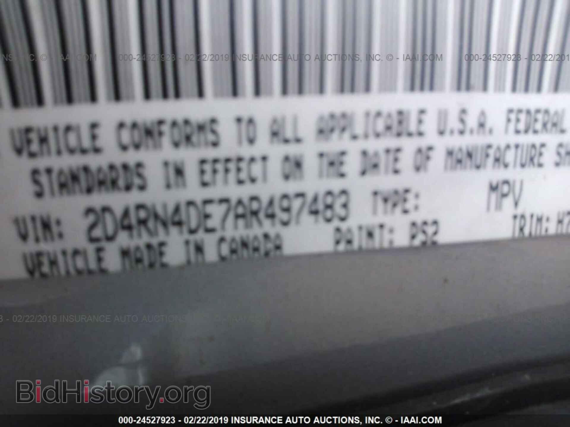 2010 DODGE GRAND CARAVAN - VIN: 2D4RN4DE7AR497483 - Фото 9