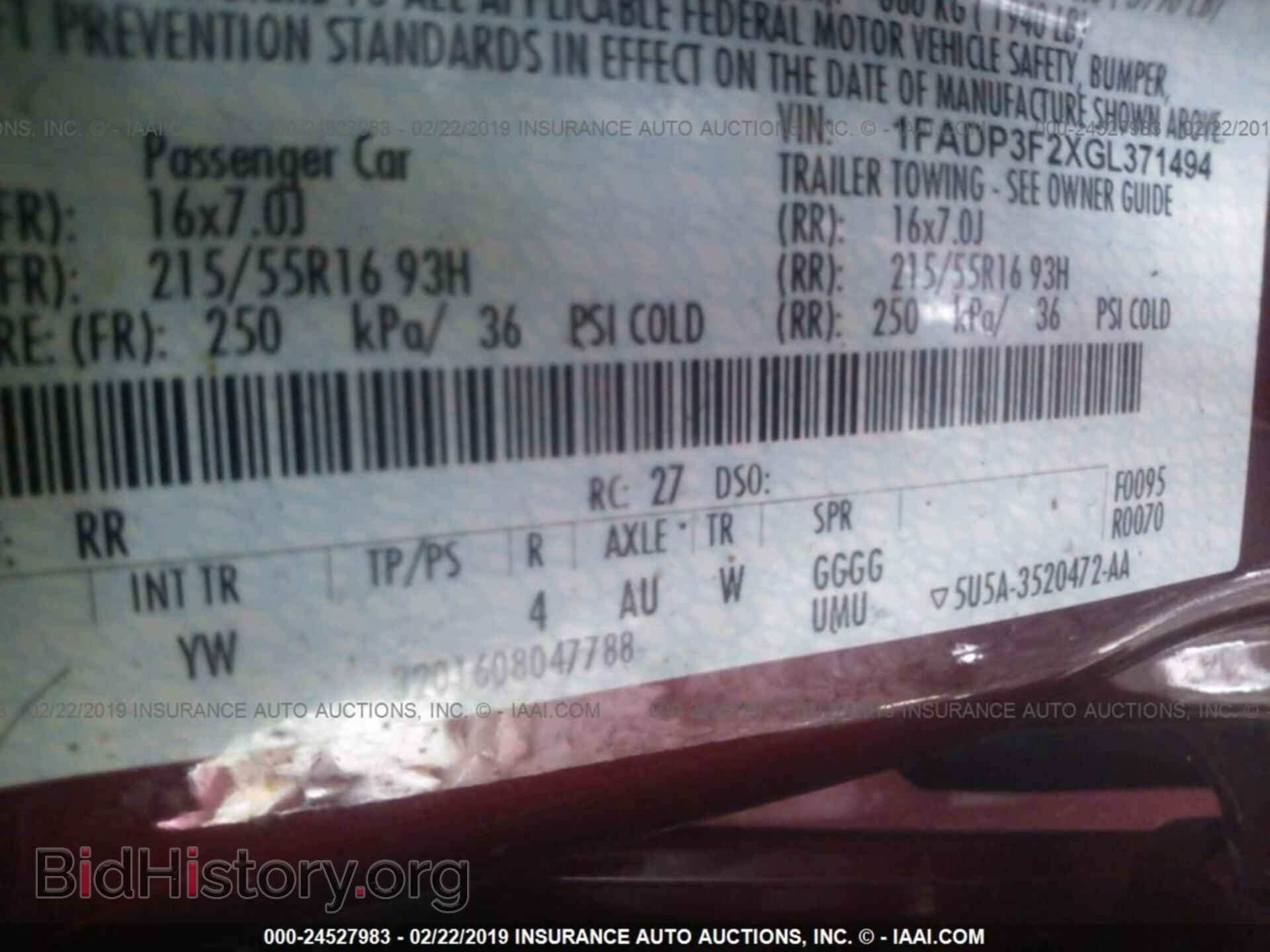 2016 FORD FOCUS - VIN: 1FADP3F2XGL371494 - Photo 9