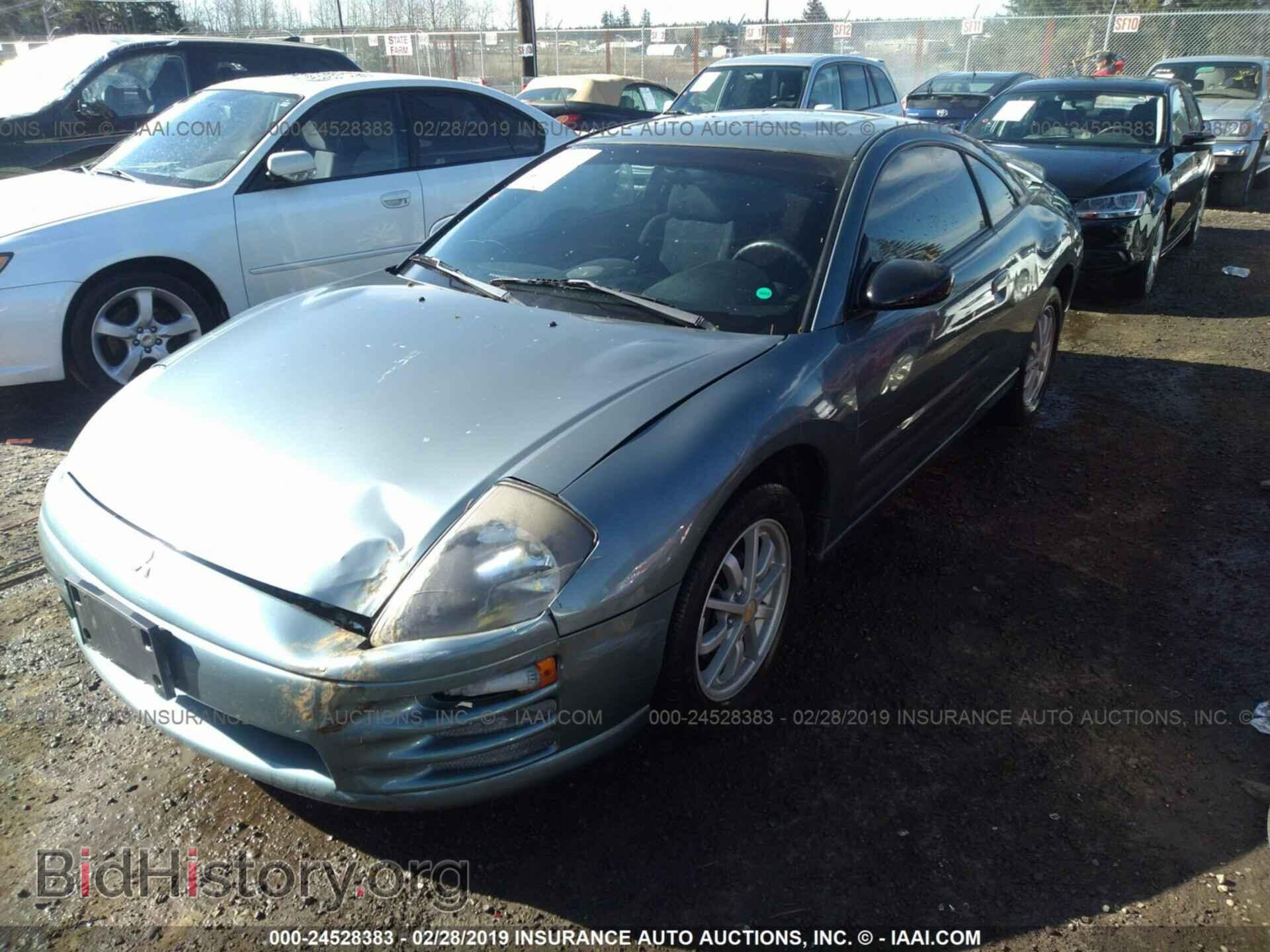 2001 MITSUBISHI ECLIPSE - VIN: 4A3AC44G01E131165 - Фото 2