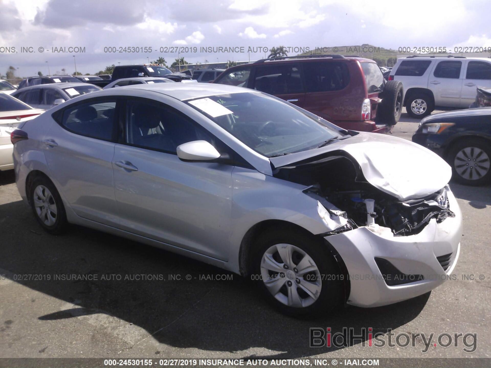 Photo 5NPDH4AE3GH771528 - HYUNDAI ELANTRA 2016