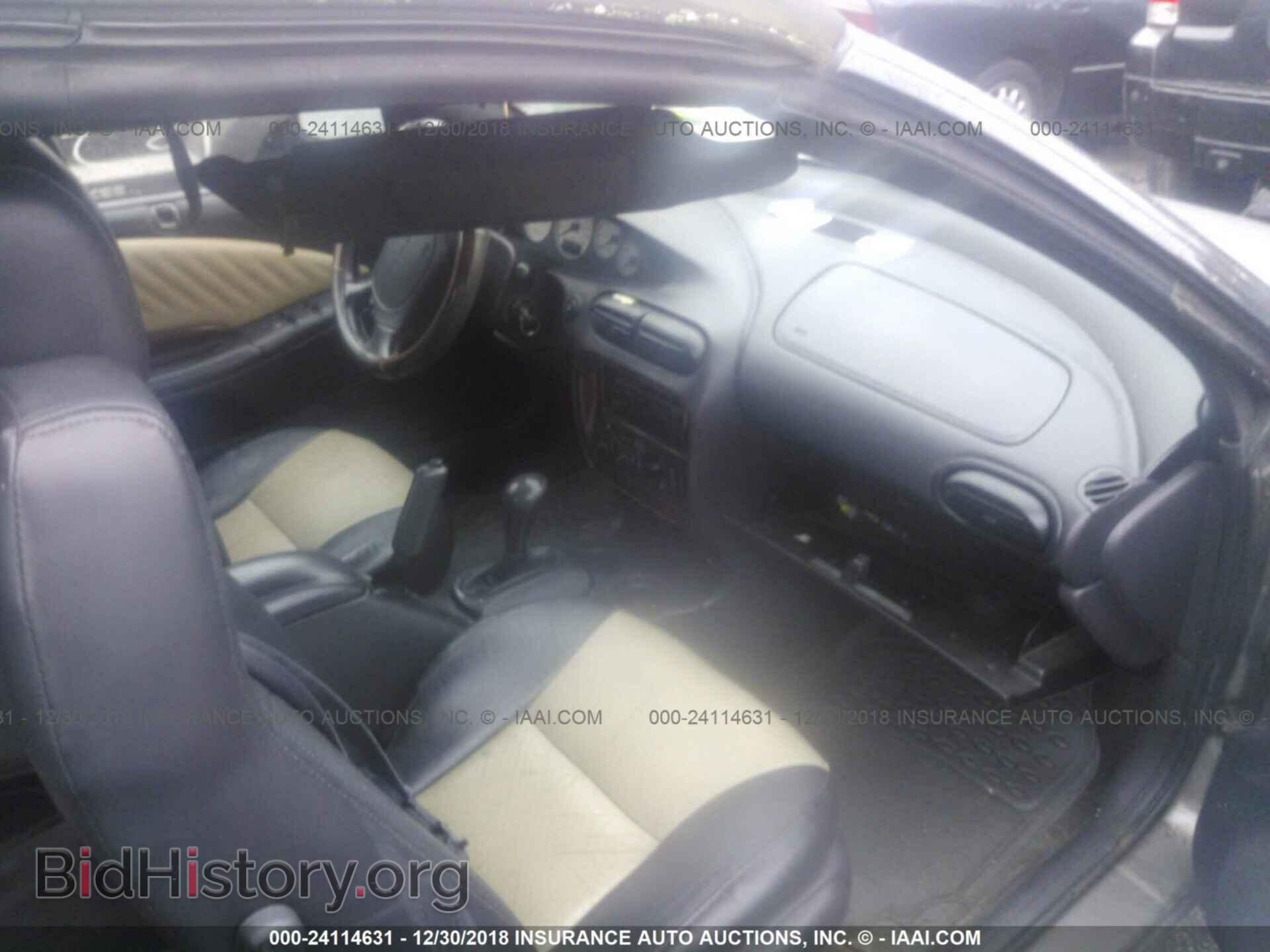1998 CHRYSLER SEBRING - VIN: 3C3EL55H1WT299670 - Фото 5