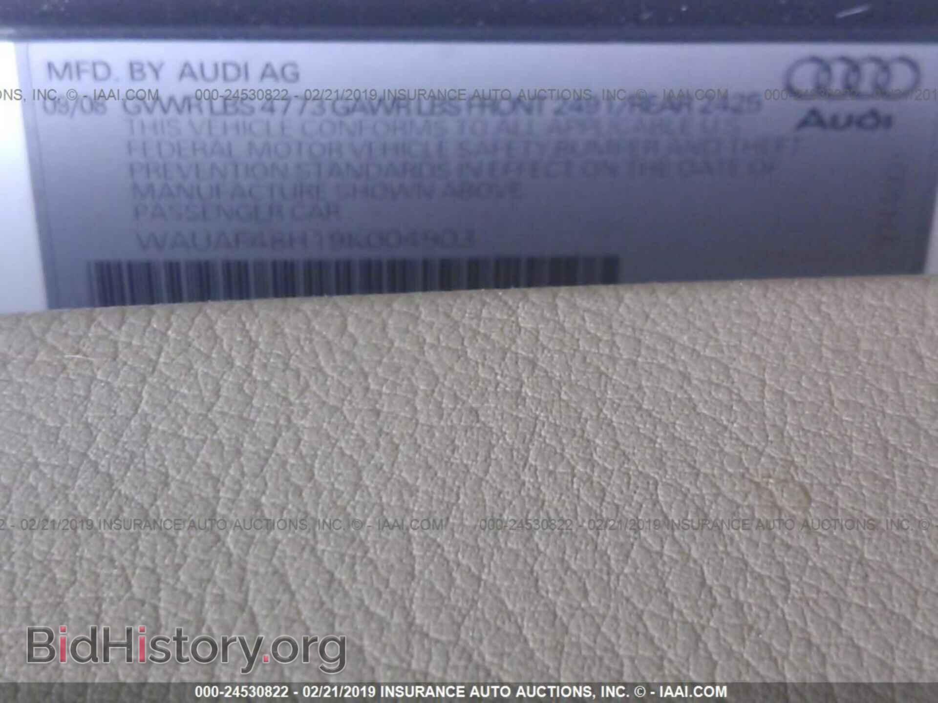 2009 AUDI A4 - VIN: WAUAF48H19K004903 - Photo 9