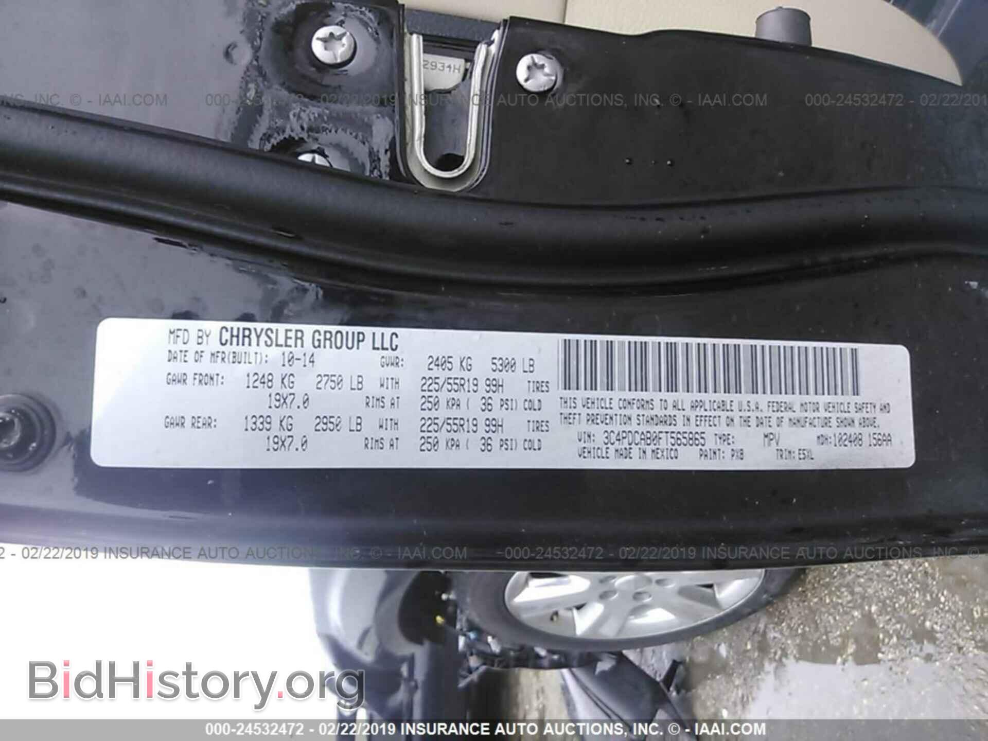 2015 DODGE JOURNEY - VIN: 3C4PDCAB0FT565865 - Photo 9