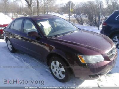 2008 Hyundai SONATA GLS, maroon — VIN 5NPET46C68H380417, IAAI