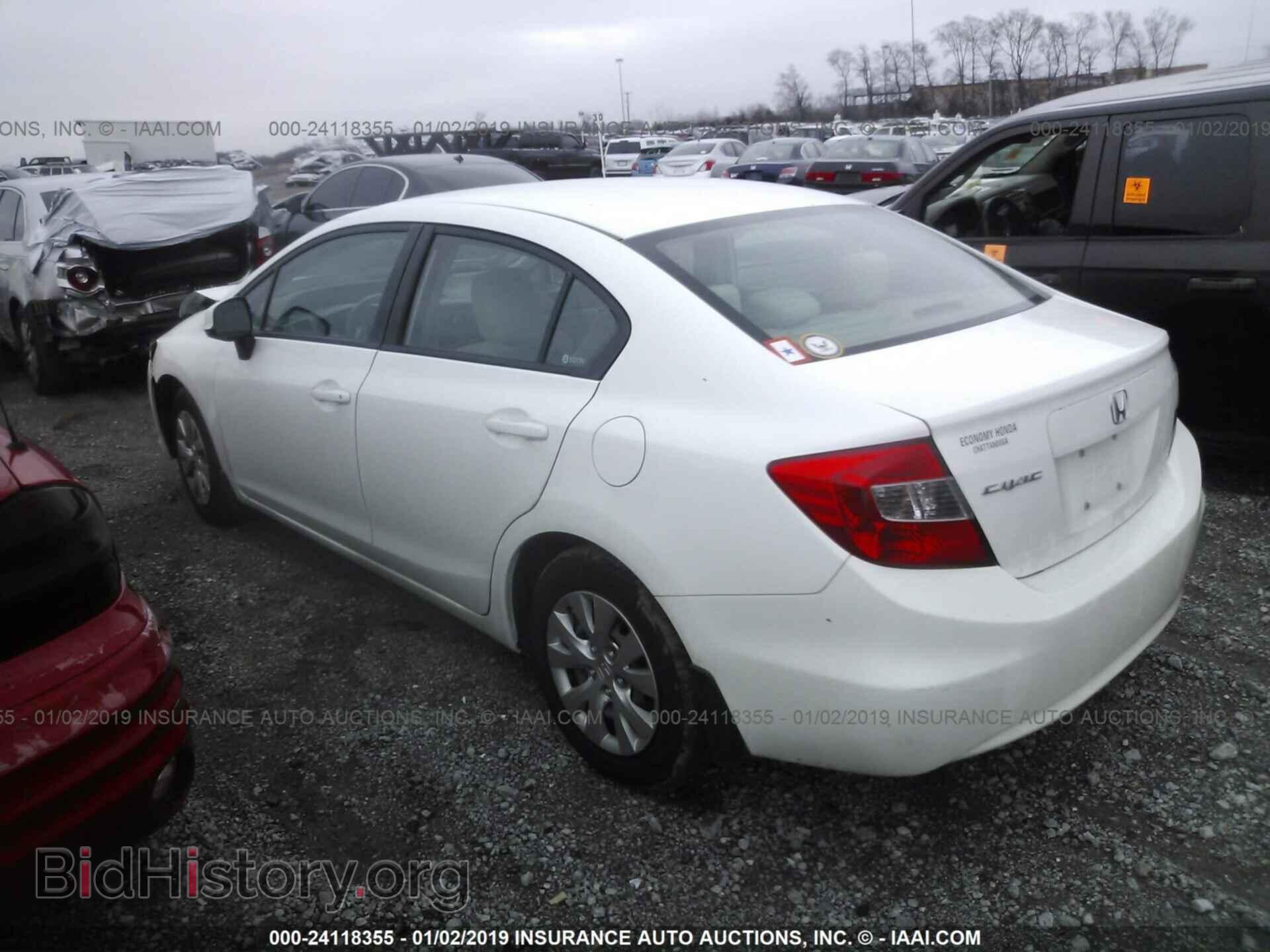 2012 HONDA CIVIC - VIN: 19XFB2F50CE067082 - Фото 3