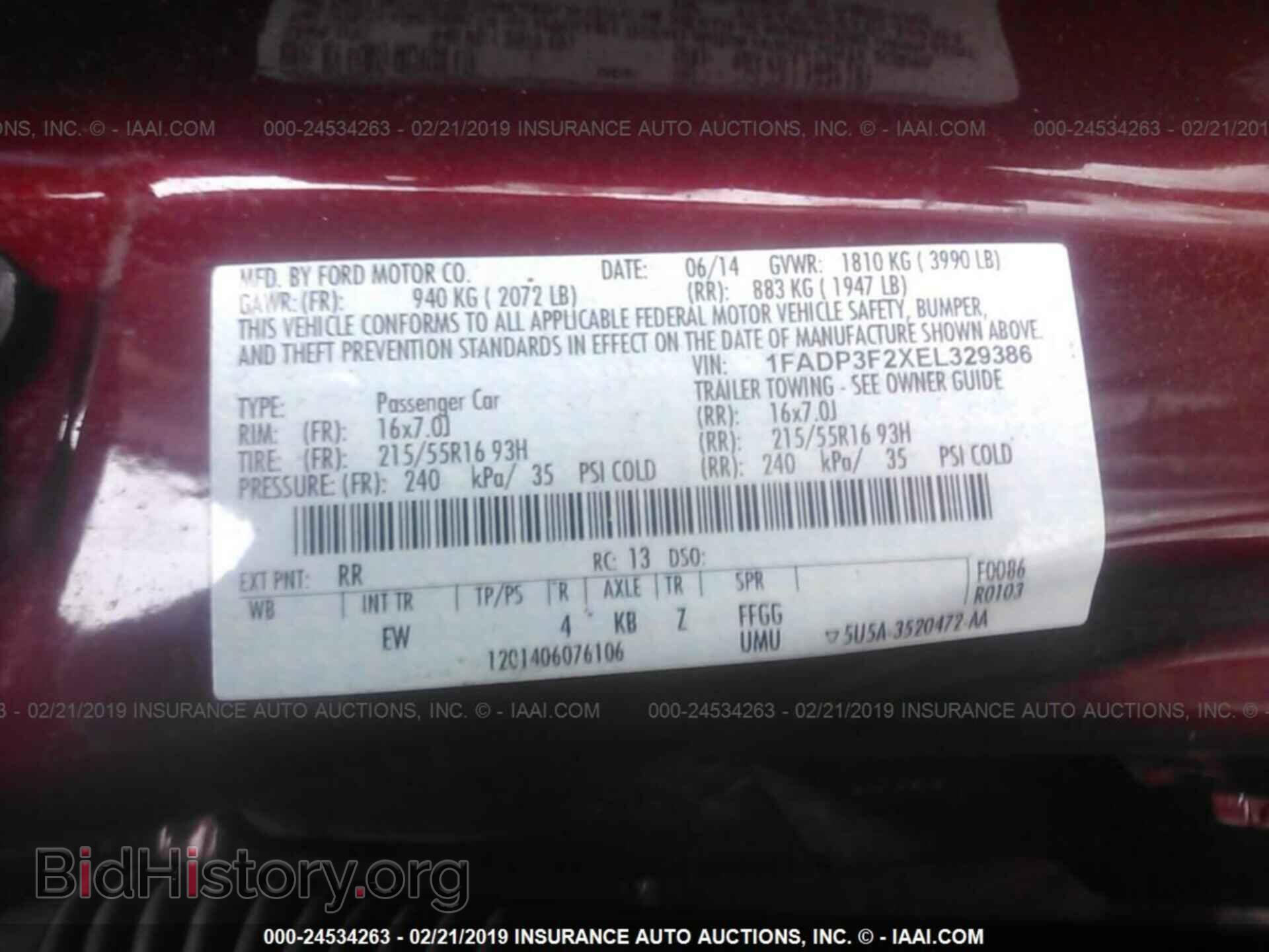 2014 FORD FOCUS - VIN: 1FADP3F2XEL329386 - Photo 9