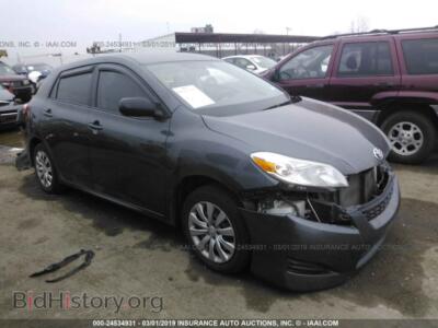 2012 Toyota COROLLA MATRIX, gray — VIN 2T1KU4EEXCC787185, IAAI