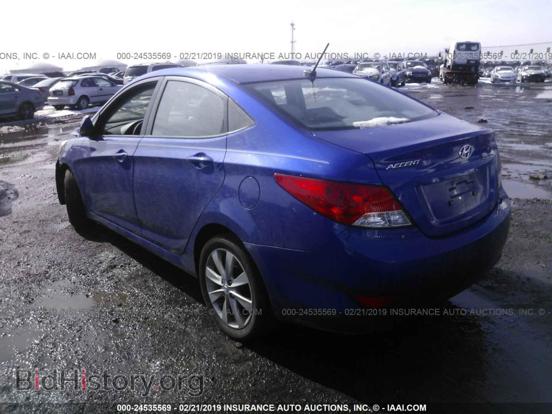 2014 HYUNDAI ACCENT - VIN: KMHCU4AE6EU761789 - Фото 3