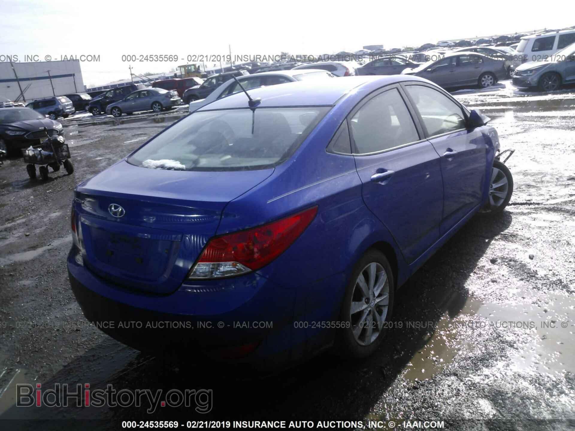 2014 HYUNDAI ACCENT - VIN: KMHCU4AE6EU761789 - Фото 4