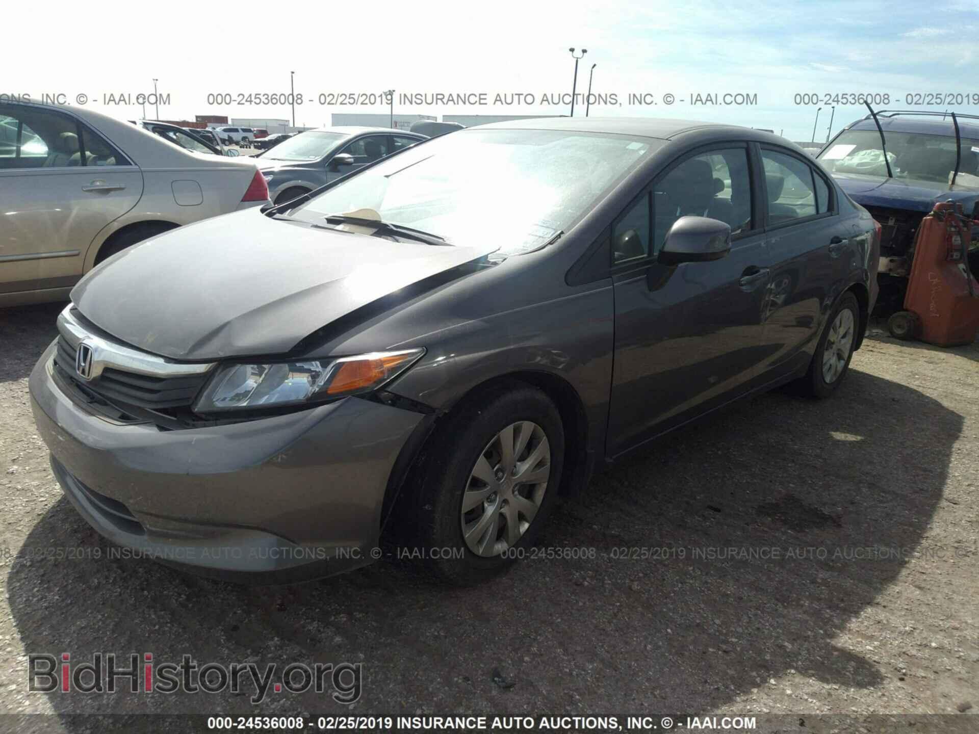 2012 HONDA CIVIC - VIN: 2HGFB2F59CH504180 - Photo 2