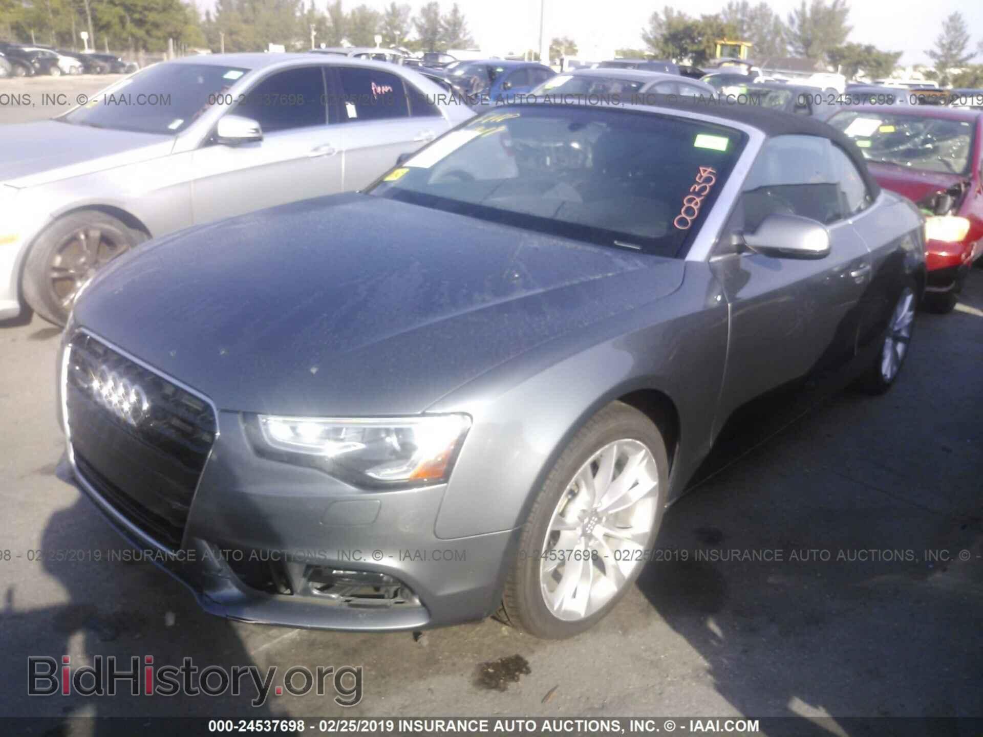 2013 AUDI A5 - VIN: WAULFAFH4DN002354 - Photo 2