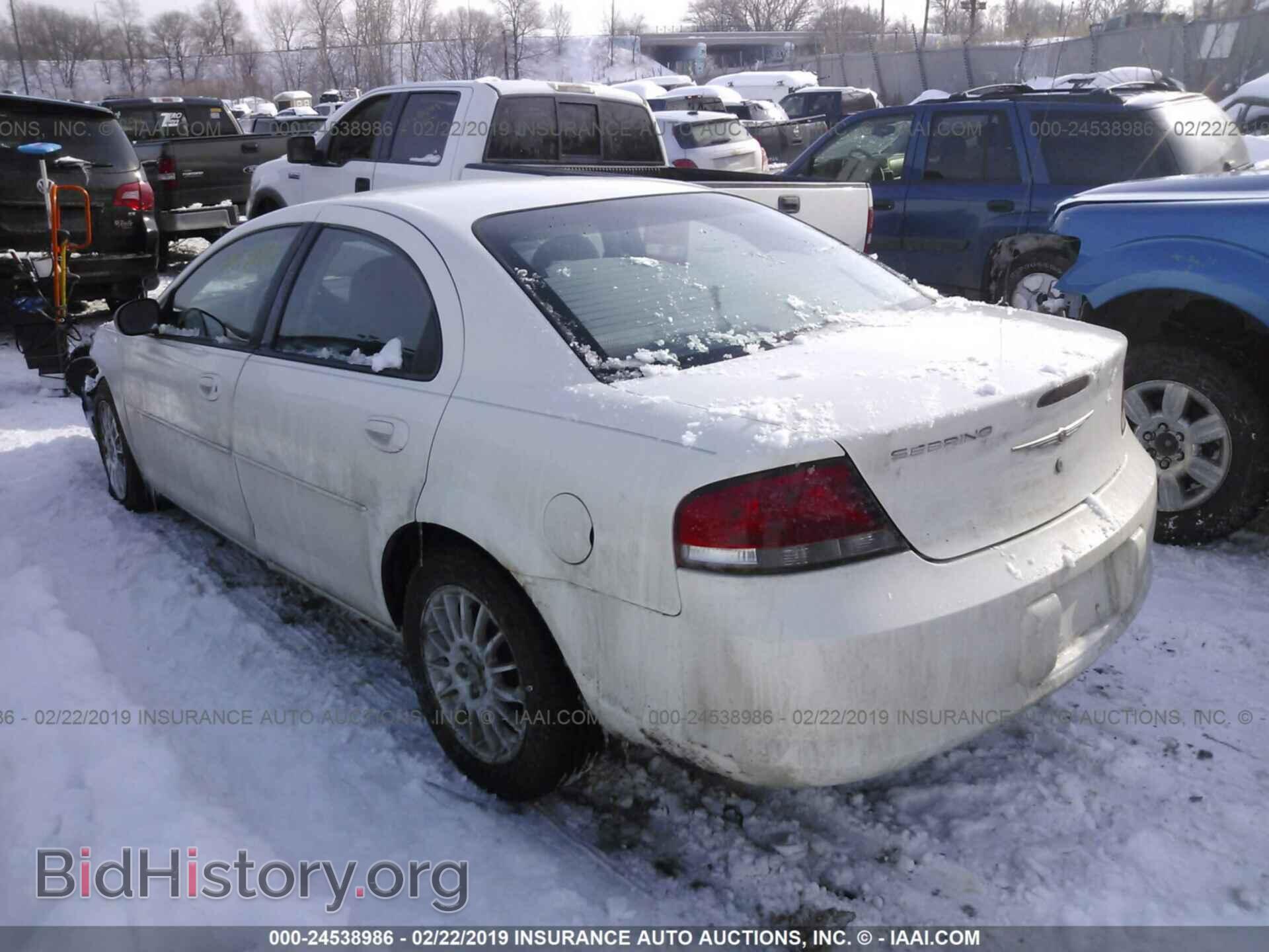 2004 CHRYSLER SEBRING - VIN: 1C3EL46X44N288580 - Photo 3