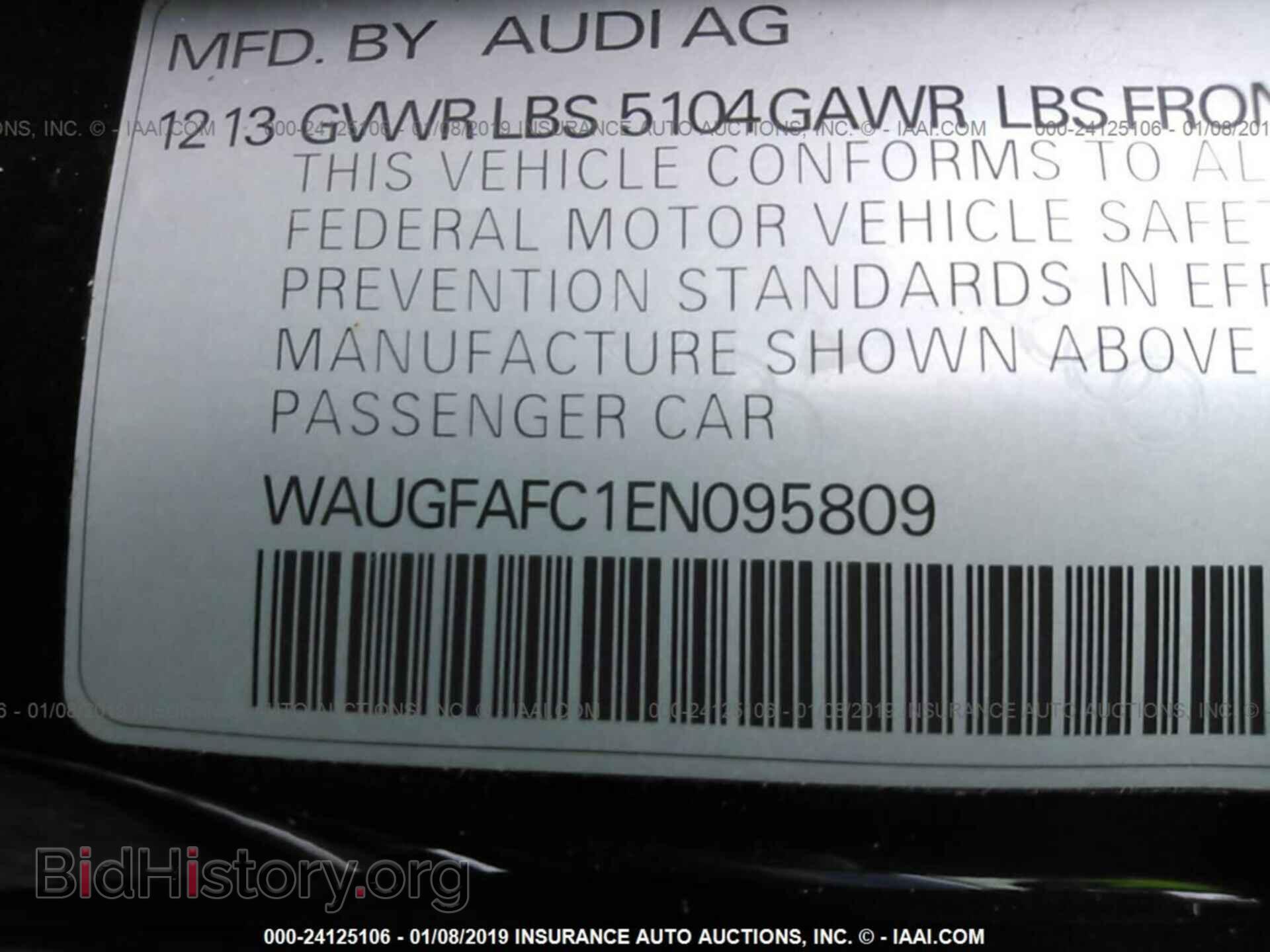 2013 AUDI A8 - VIN: WAURGAFD2DN012353 - Photo 9
