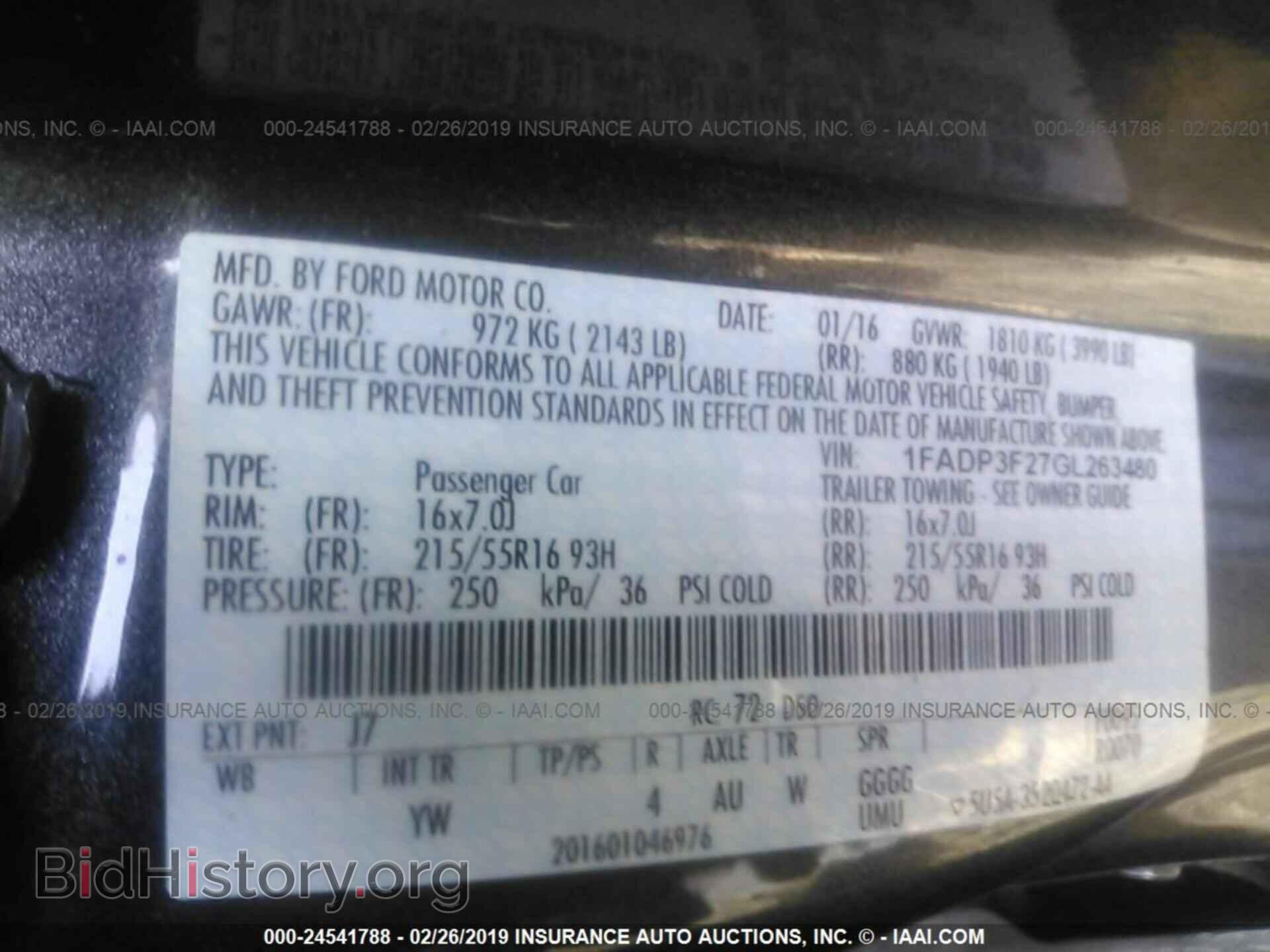 2016 FORD FOCUS - VIN: 1FADP3F27GL263480 - Photo 9