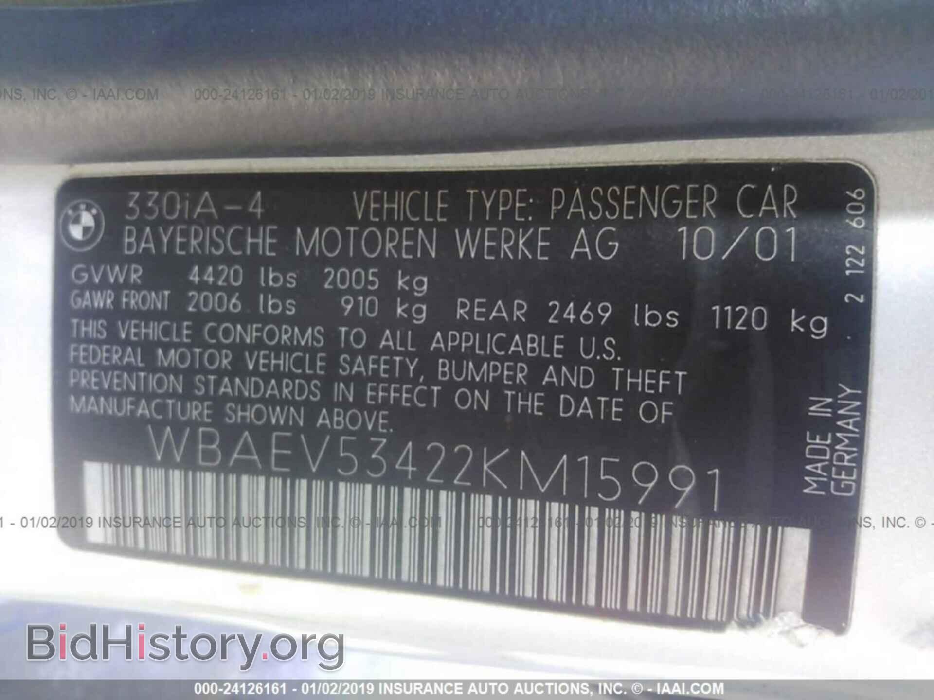 2002 BMW 330 - VIN: WBAEV53422KM15991 - Photo 9