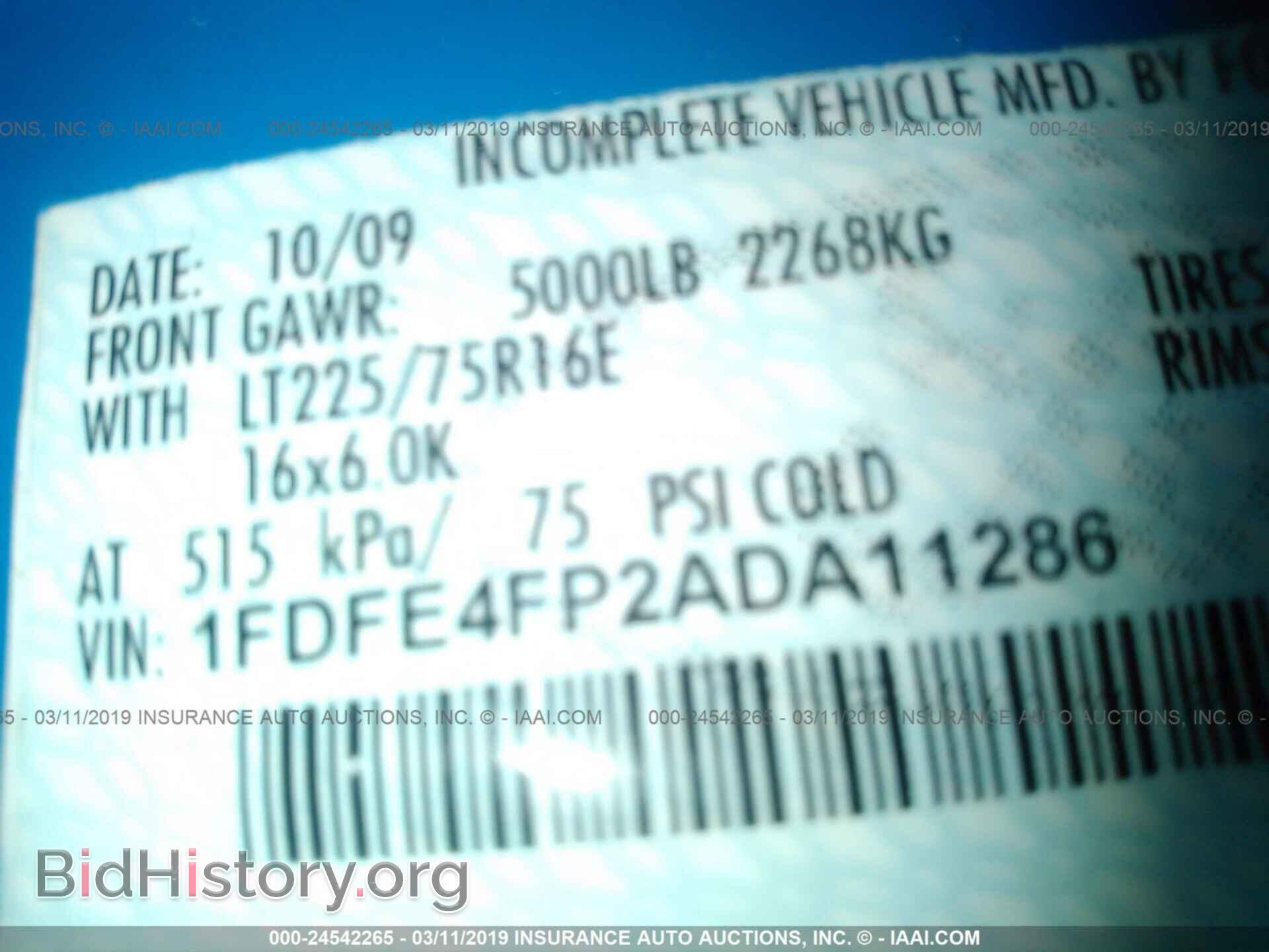 2010 FORD ECONOLINE - VIN: 1FDFE4FP2ADA11286 - Фото 10