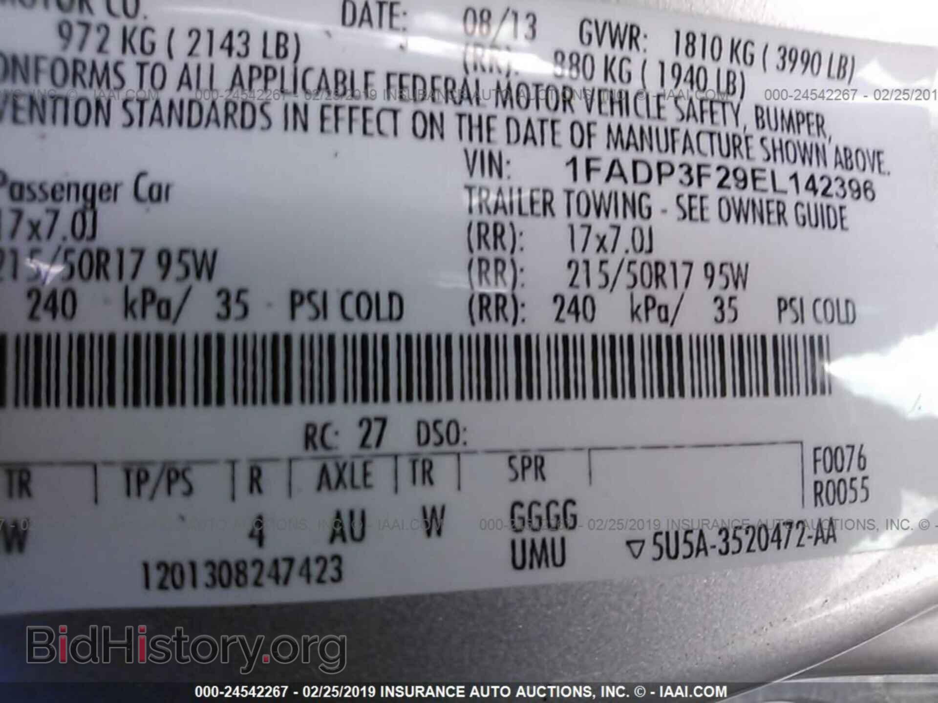 2014 FORD FOCUS - VIN: 1FADP3F29EL142396 - Photo 9