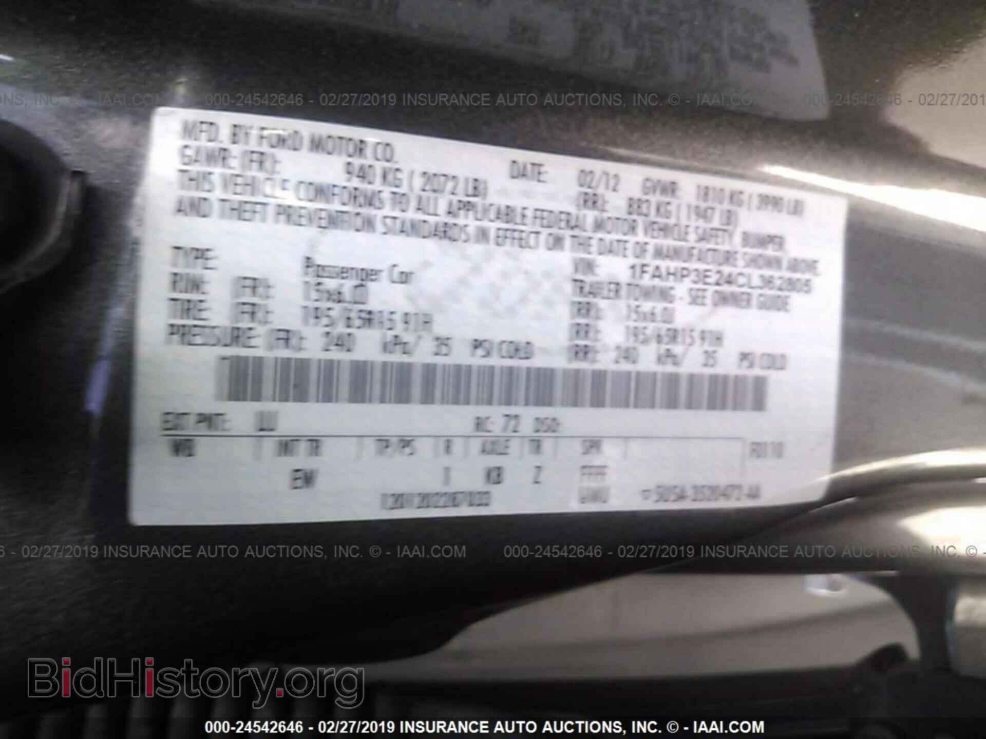 2012 FORD FOCUS - VIN: 1FAHP3E24CL362805 - Photo 9