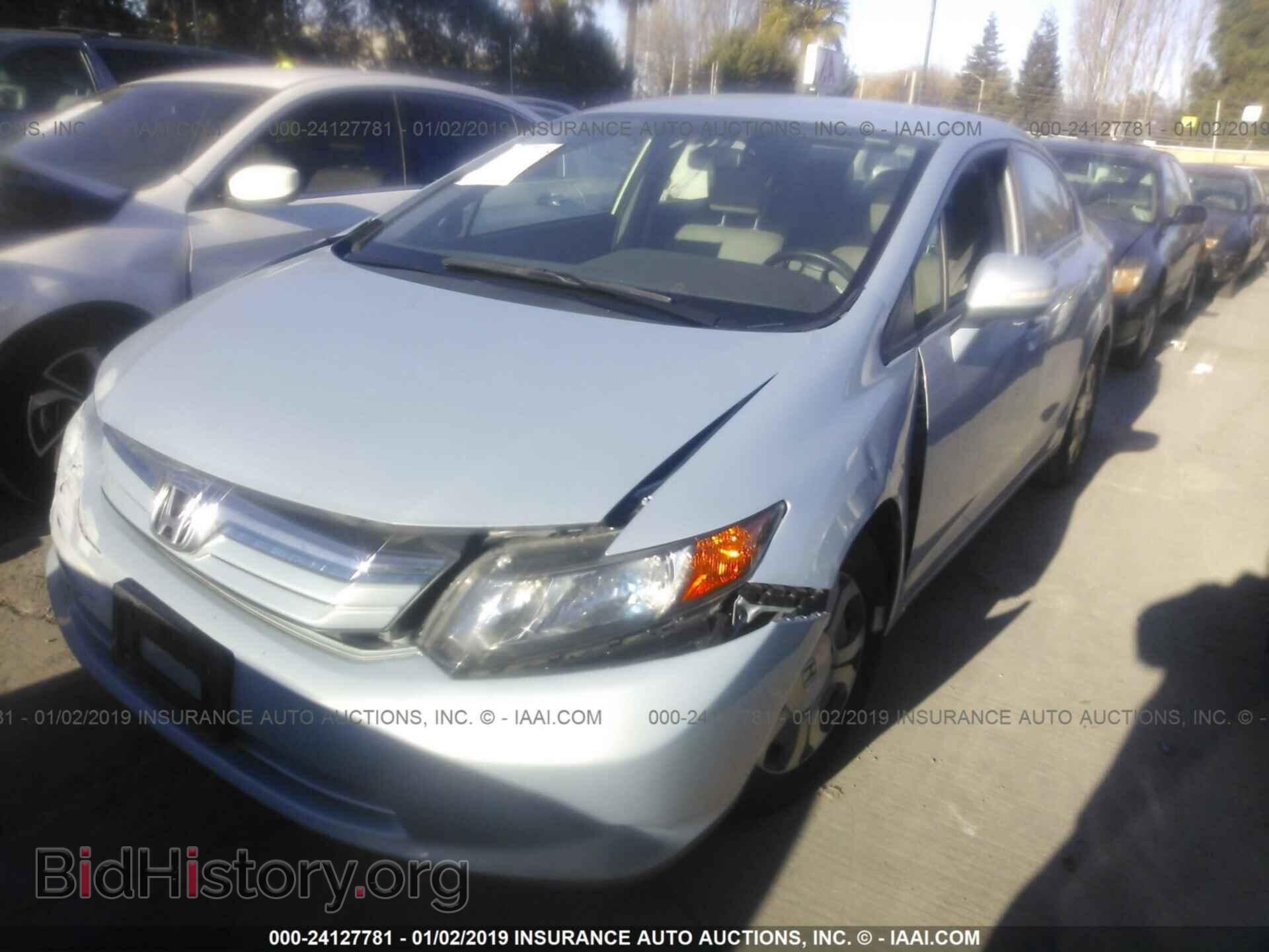 2012 HONDA CIVIC - VIN: JHMFB4F24CS010445 - Фото 2