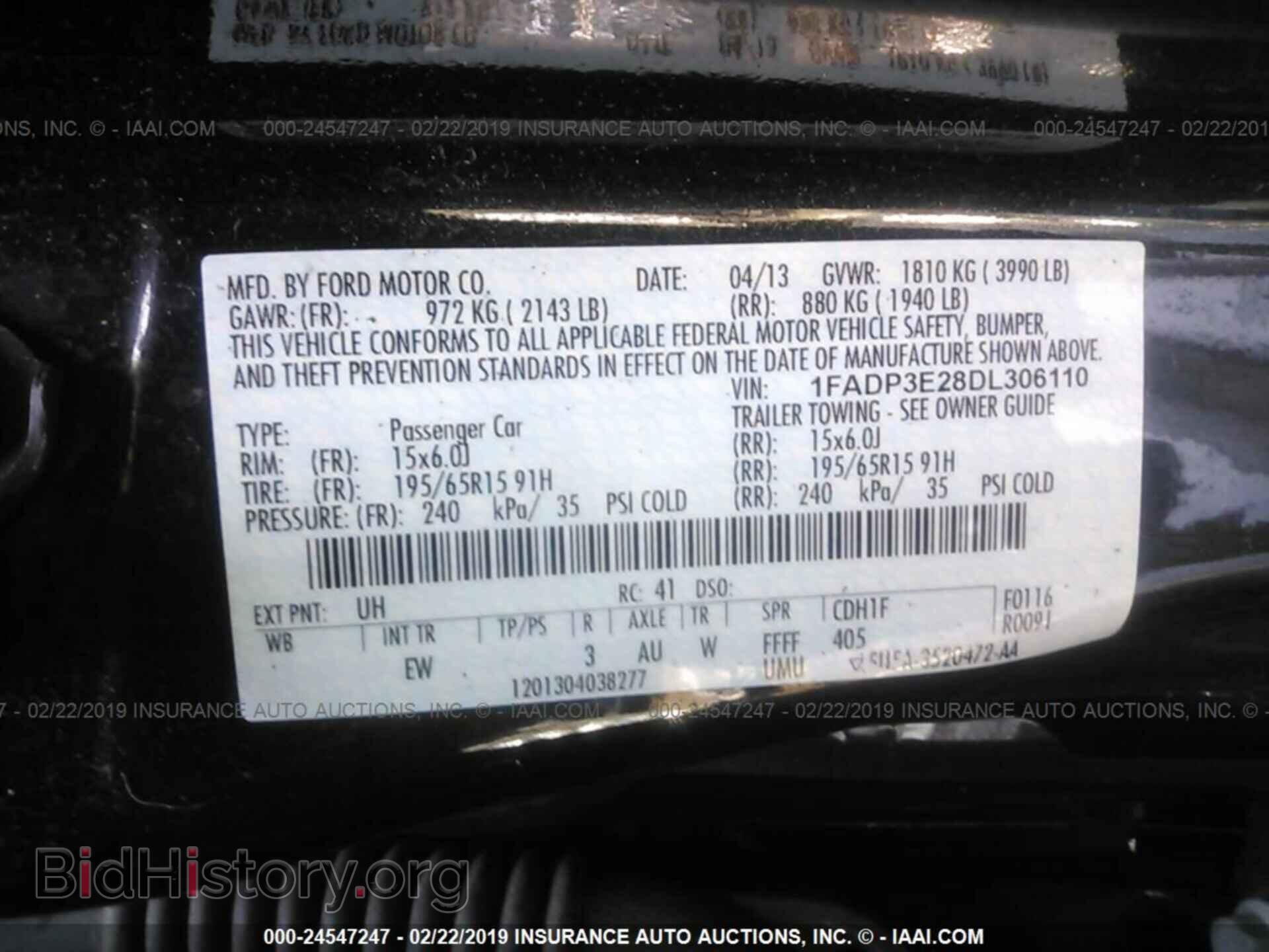 2013 FORD FOCUS - VIN: 1FADP3E28DL306110 - Photo 9